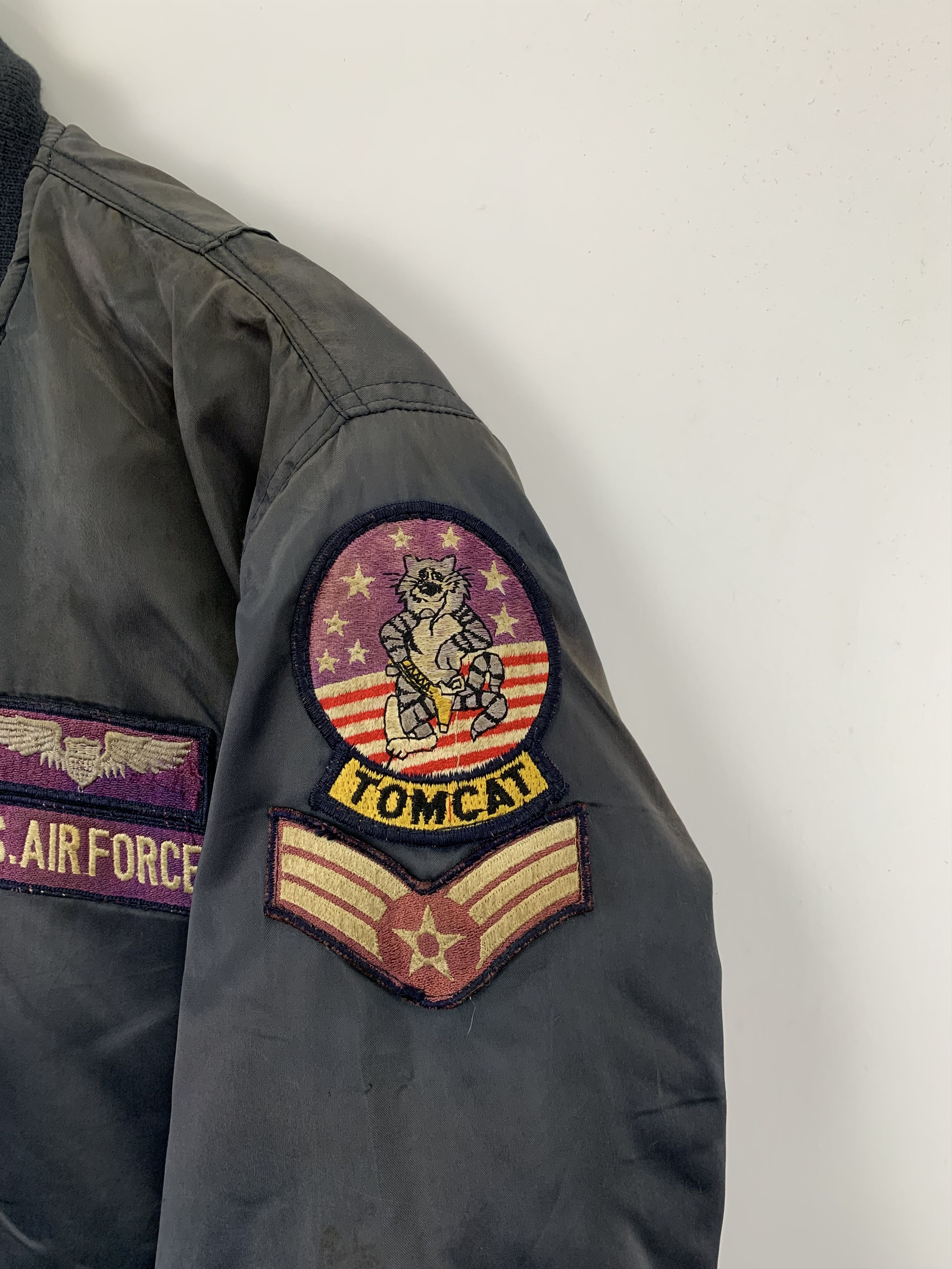 Vintage Vintage 80s Us Air Force Bomber Flight Jacket J0852 Size US L / EU 52-54 / 3 - 8 Thumbnail