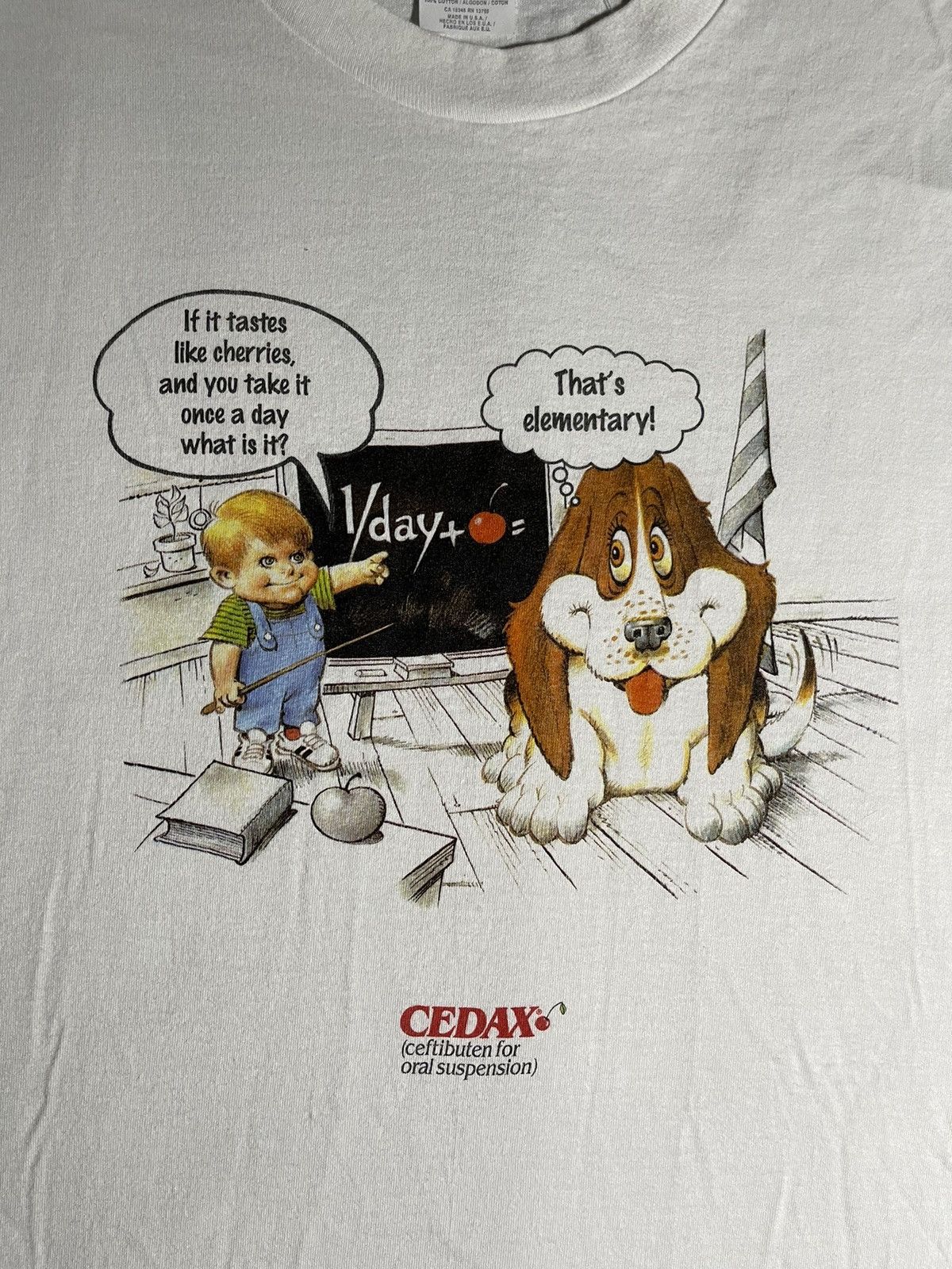 Vintage Cedax Cartoon T-shirt Size US XL / EU 56 / 4 - 2 Thumbnail