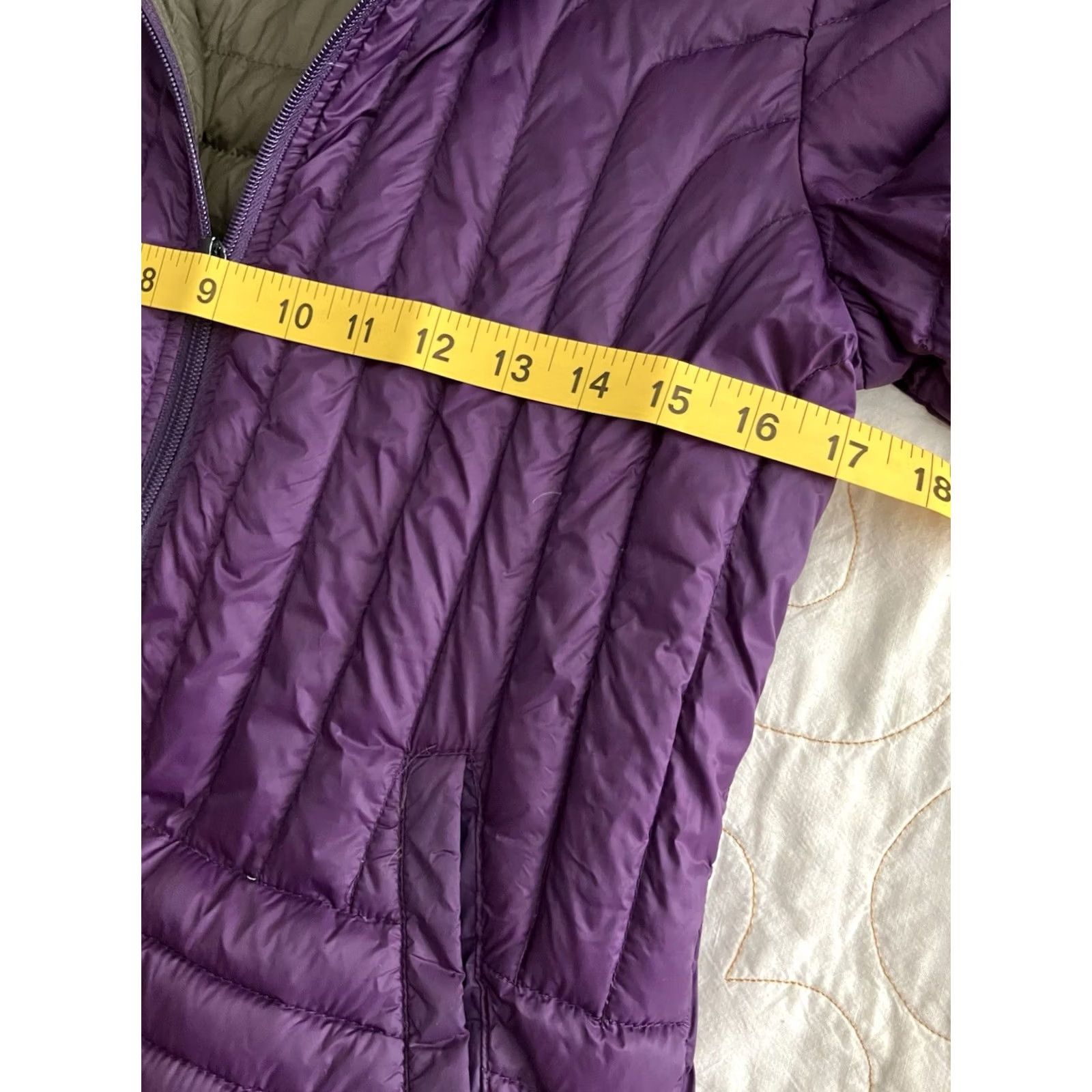 Vintage VINTAGE Halifax Traders Women’s Down Filled Puffer Purple Hooded Zip-Up Jacket Sz Small Size S / US 4 / IT 40 - 4 Thumbnail