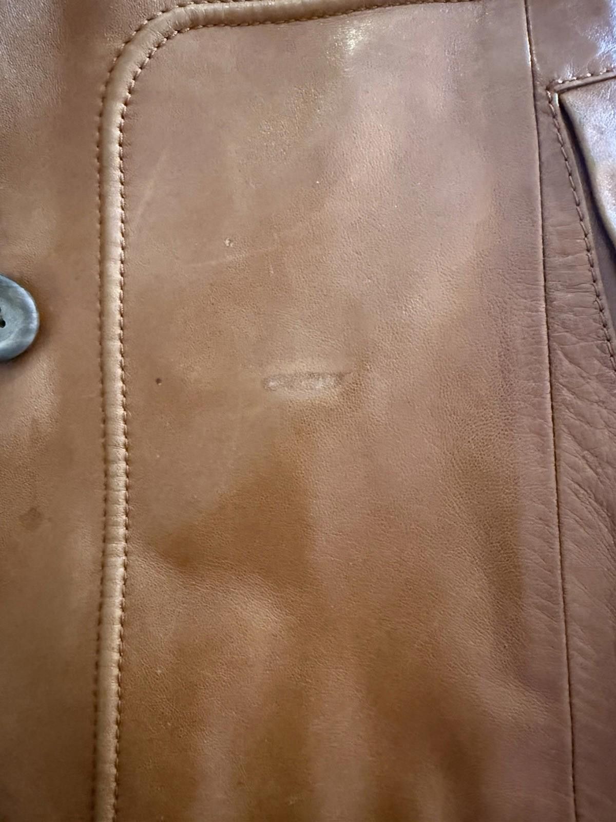 American Trench Cortefiel Brown Leather Trench Size US M / EU 48-50 / 2 - 5 Thumbnail