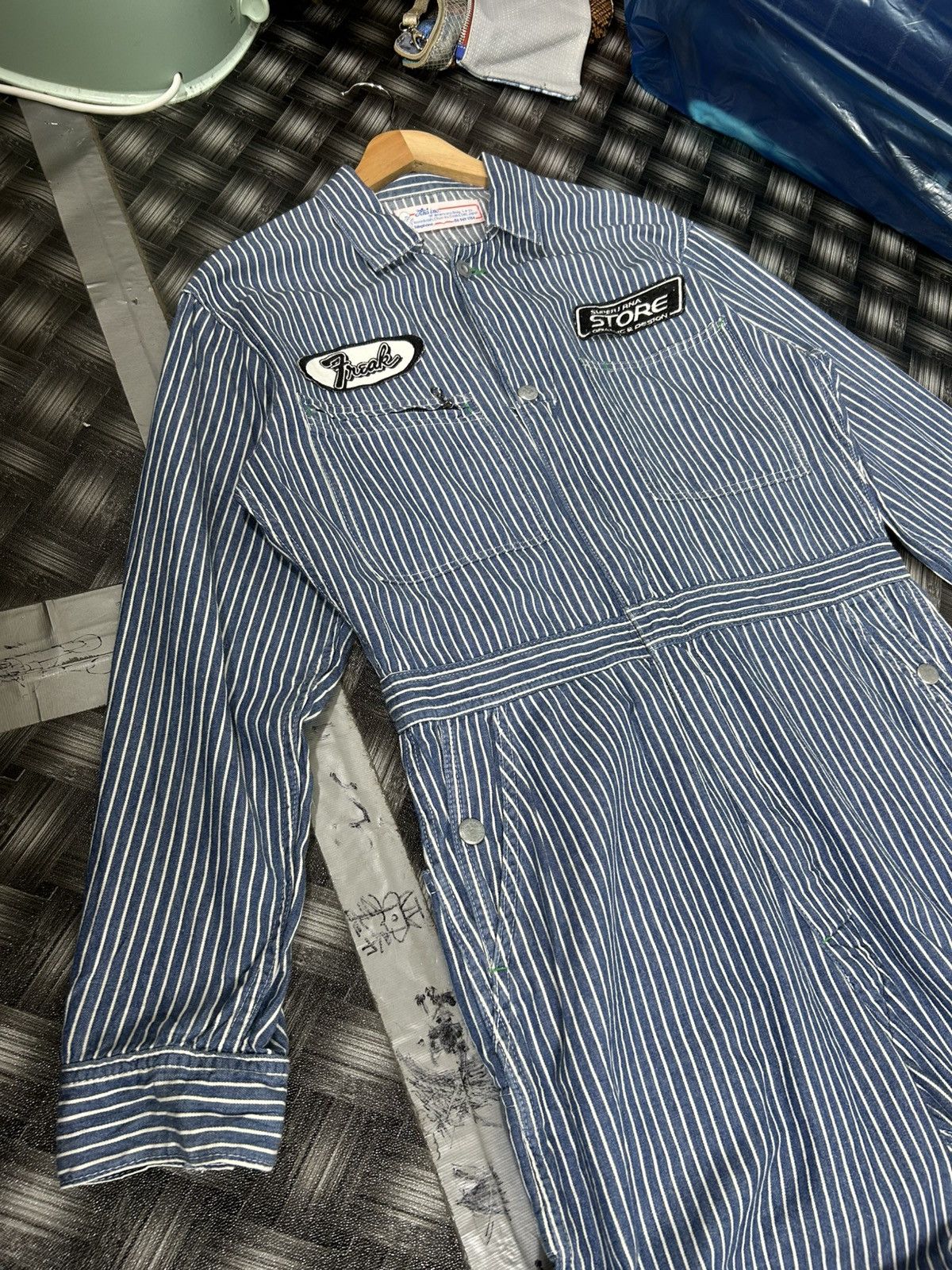 Japanese Brand ⚡️Vintage RNA inc Japan Hikori Workers Clothing Coverall Size US 34 / EU 50 - 2 Thumbnail