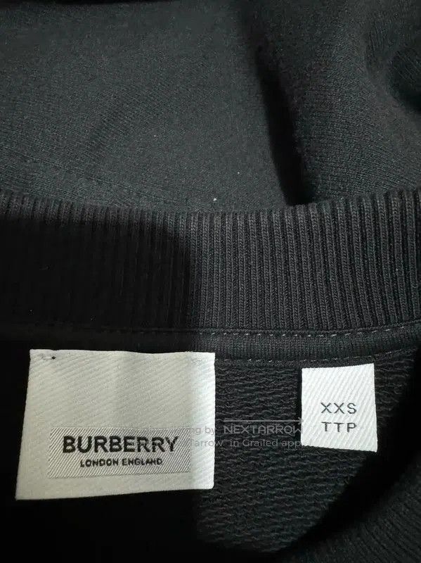 Burberry Burberry Black Cotton Logo Sweatshirt. Size XXS / US 00 / IT 34 - 4 Thumbnail