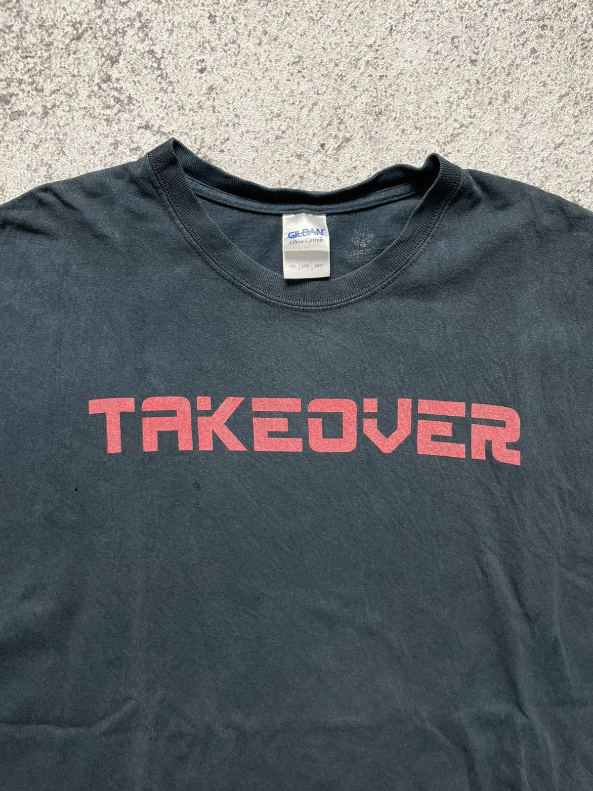 Band Tees VINTAGE THRASHED SUN FADED TAKEOVER BAND HARD CORE TEE Size US XXL / EU 58 / 5 - 1 Thumbnail