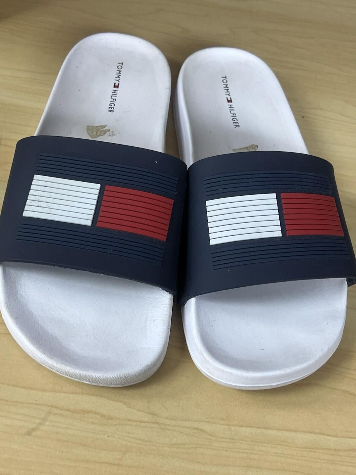 Tommy Hilfiger Tommy Hilfiger Dark Blue White Red Slide Sandal Flip Flop 11 Size US 9 / EU 42 - 1 Thumbnail