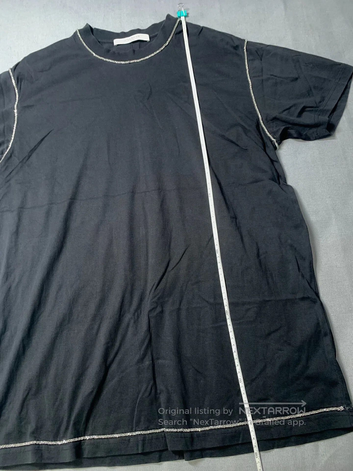 Givenchy Givenchy Silver Chain Short Sleeve Top. Size XS / US 0-2 / IT 36-38 - 7 Thumbnail