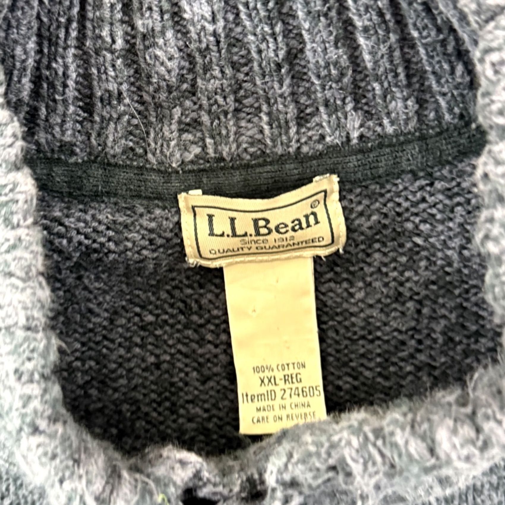 Vintage L.L. Bean Sweater Mens 2XL Blue Knit Henley Pullover Long Sleeve Casual Outdoor LL Bean Size US XXL / EU 58 / 5 - 6 Thumbnail