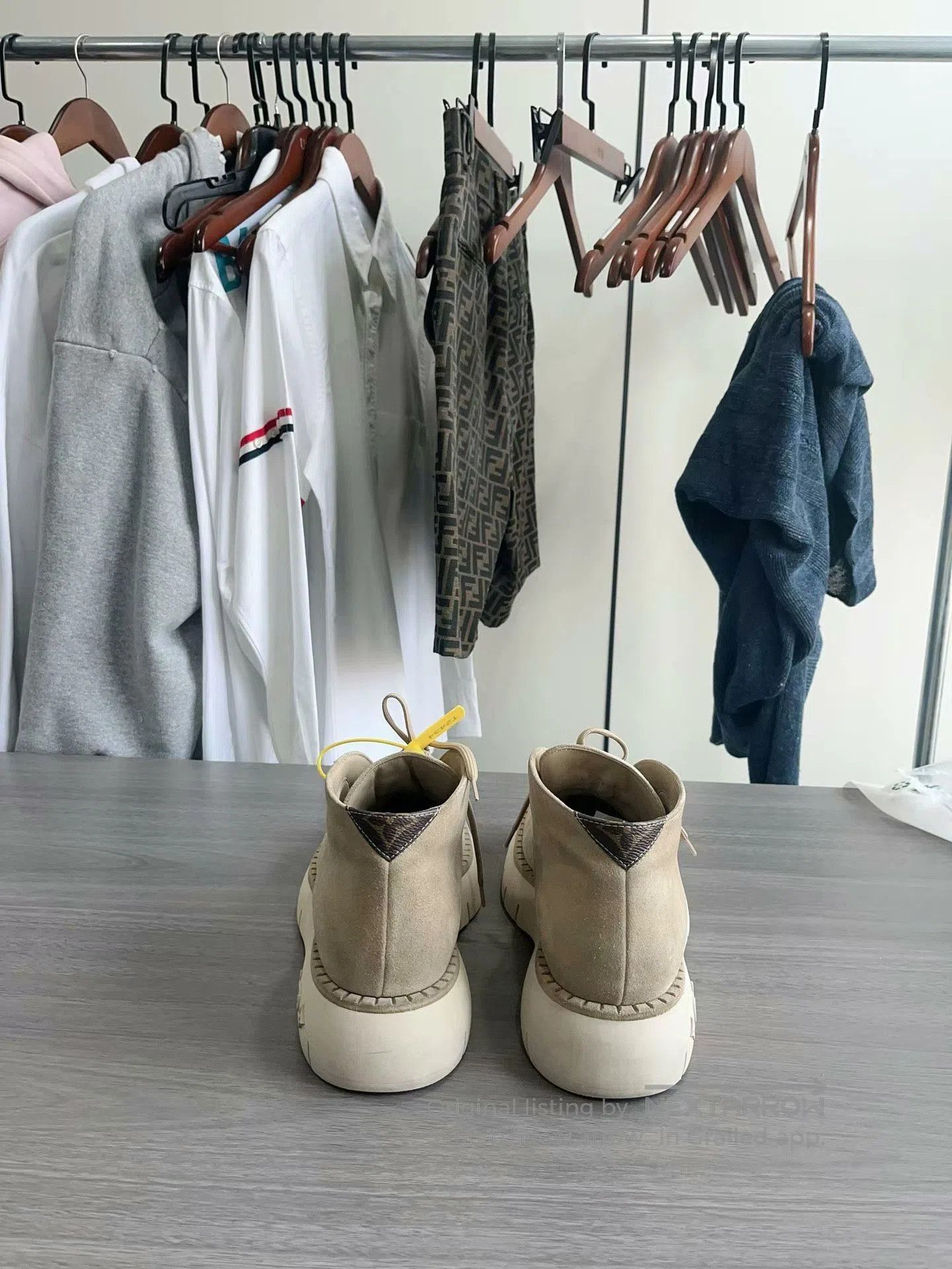 Louis Vuitton louis vuitton beige square ankle boots. Size US 9.5 / EU 42-43 - 2 Thumbnail