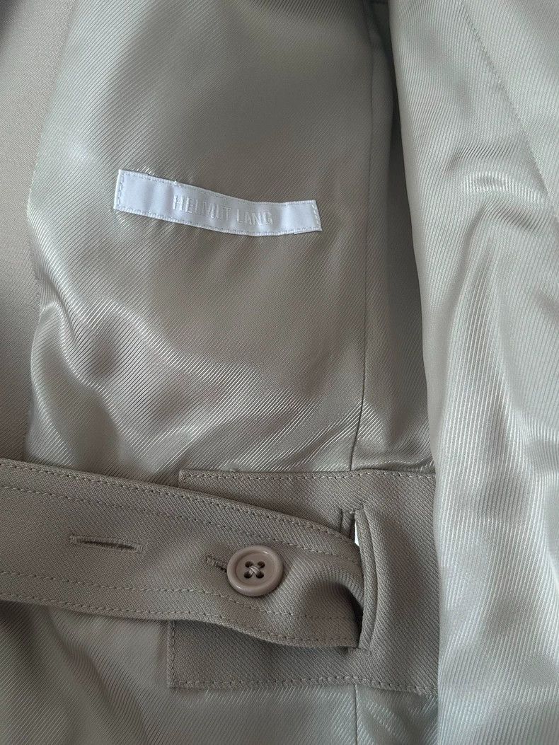 Helmut Lang Helmut Lang size 4A light beige wool blend suit jacket with Size XL / US 12-14 / IT 48-50 - 6 Thumbnail
