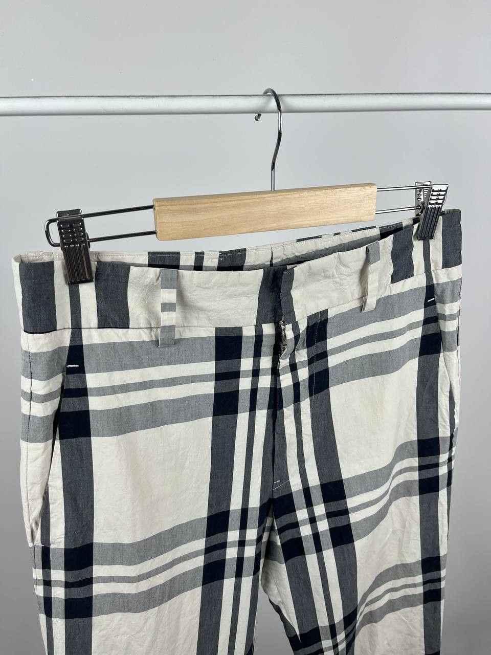SOFIE D'HOORE Sofie D'hooreTartan Check Trousers Black White Plaid Size 30" / US 8 / IT 44 - 3 Thumbnail