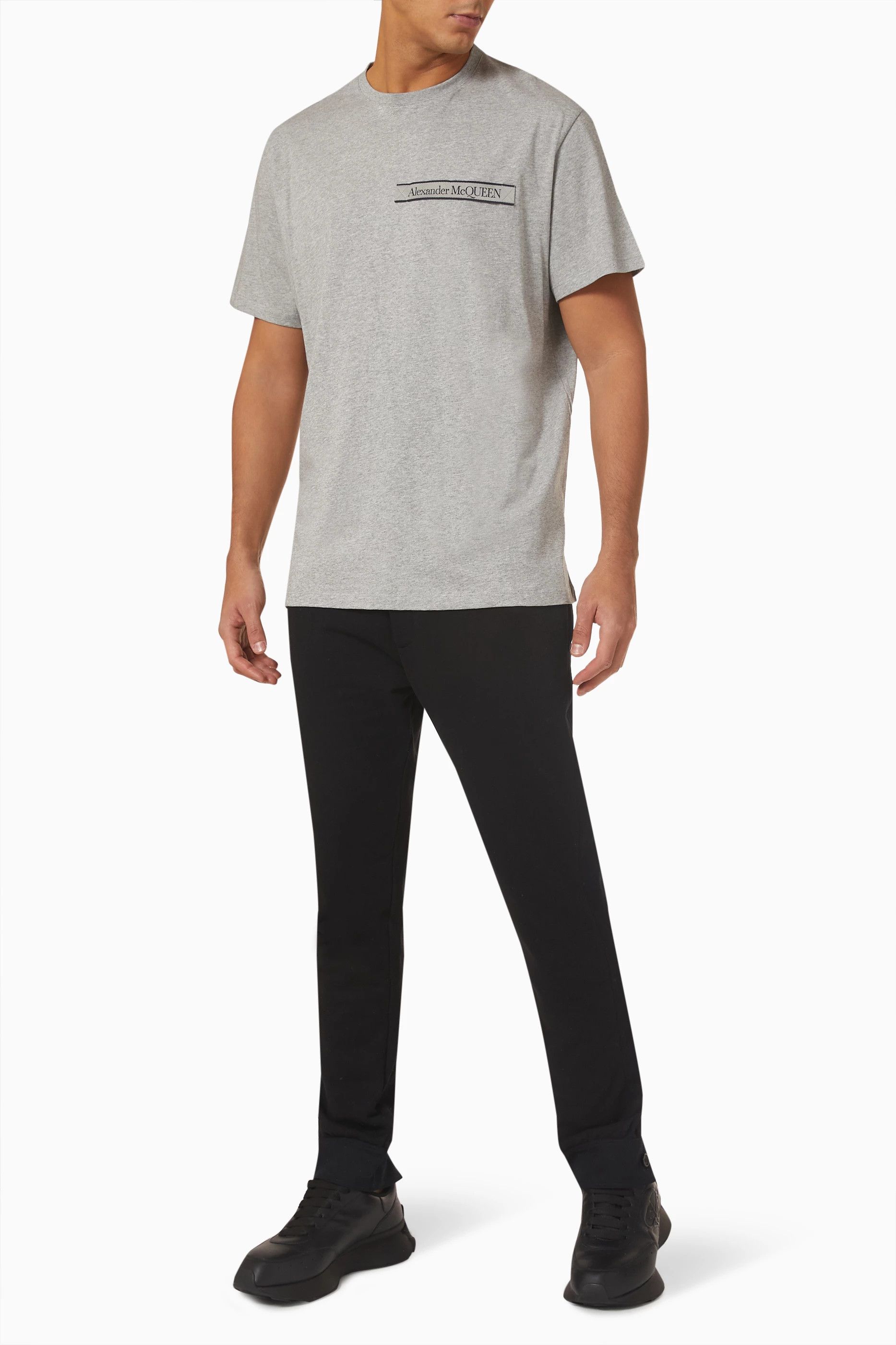 Alexander McQueen o1y1024 T-Shirt In Grey Size US M / EU 48-50 / 2 - 2 Thumbnail