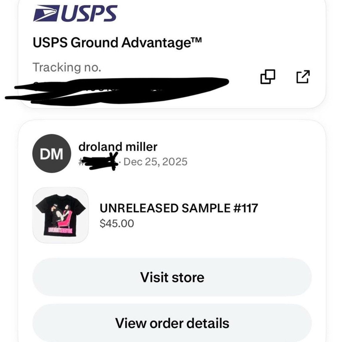 Droland Miller Droland Miller Unreleased Sample #117 Size US M / EU 48-50 / 2 - 2 Thumbnail