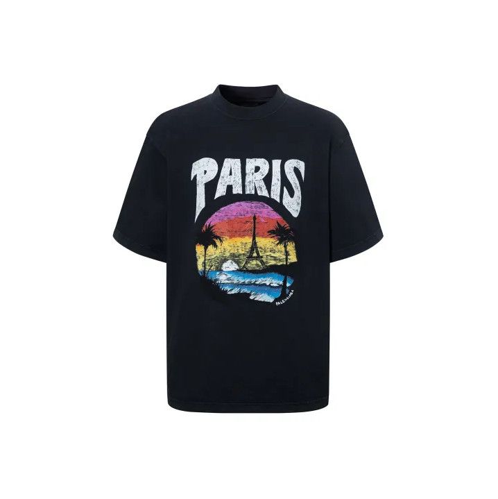 Balenciaga Balenciaga Graphic Print Short Sleeve T-Shirt Size US L / EU 52-54 / 3 - 1 Thumbnail
