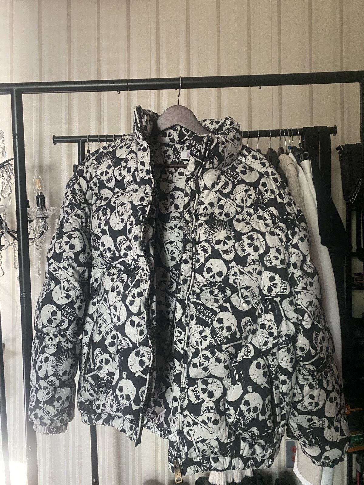 ERL ERL skull print puffer coat Size US L / EU 52-54 / 3 - 3 Thumbnail