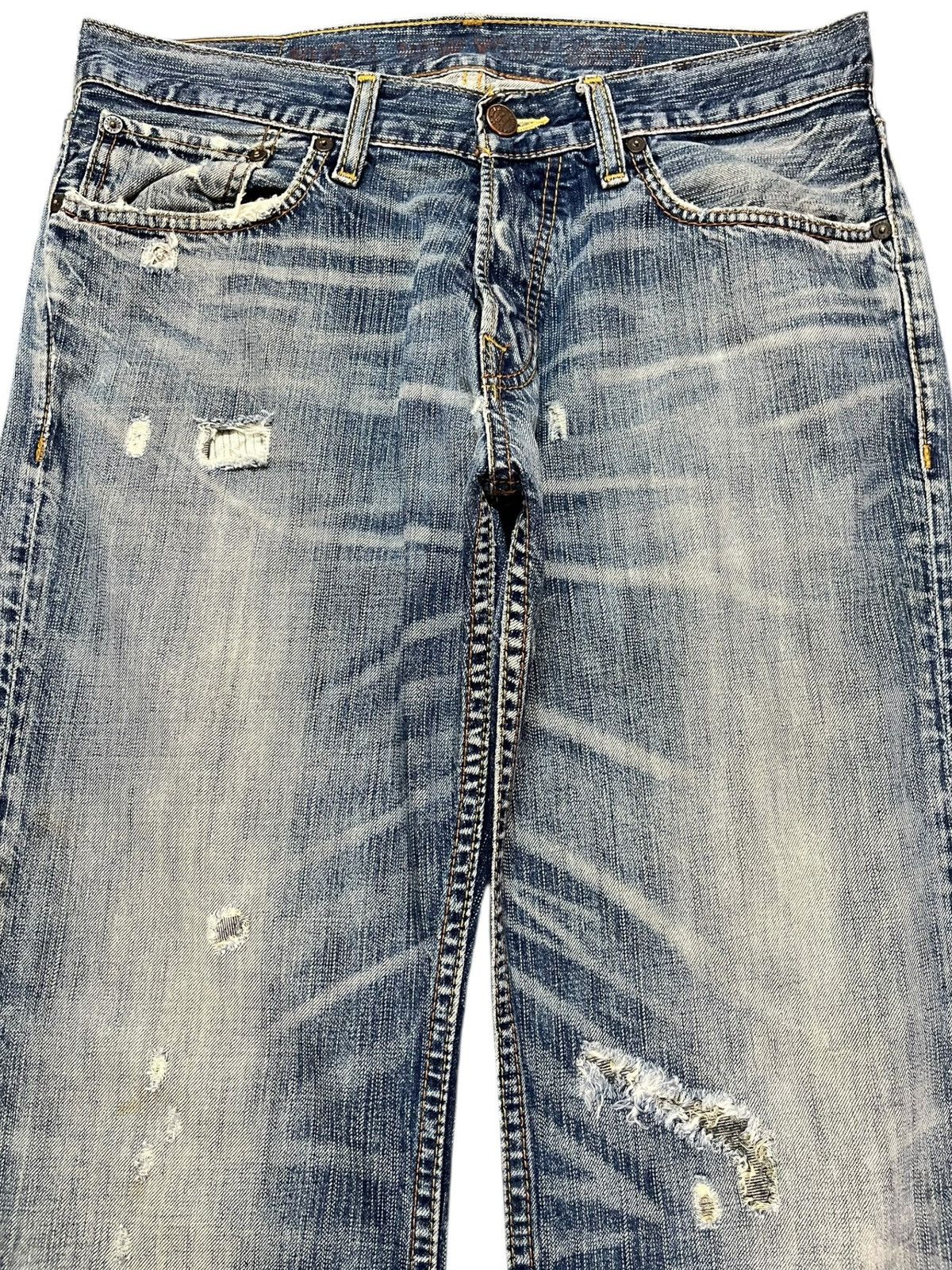 Ruehl No. 925 Vintage Ruehl No.925 Low Rise Bootcut Ripped Denim Size US 34 / EU 50 - 2 Thumbnail
