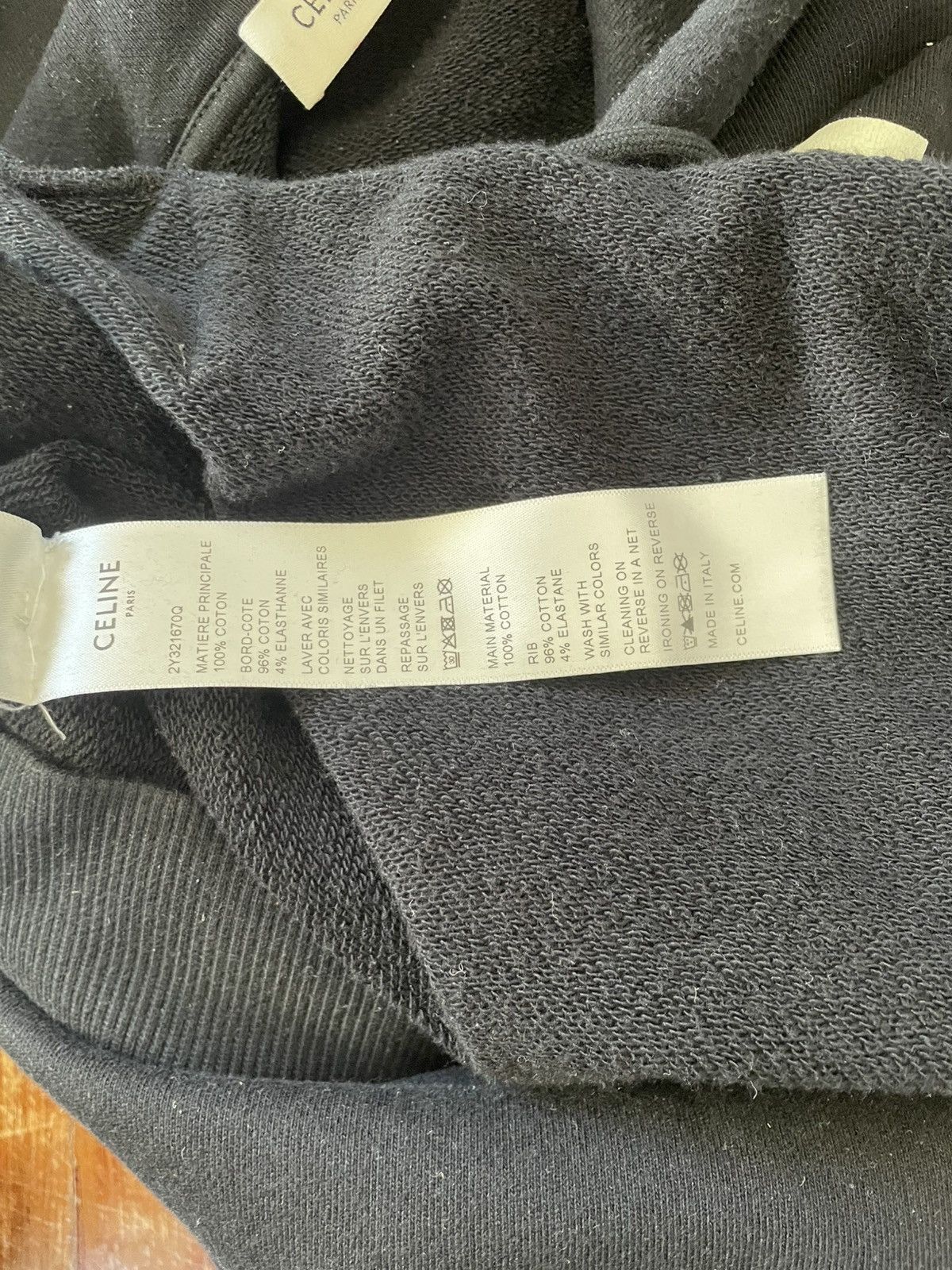 Celine celine logo hoodie size s Size US S / EU 44-46 / 1 - 6 Thumbnail