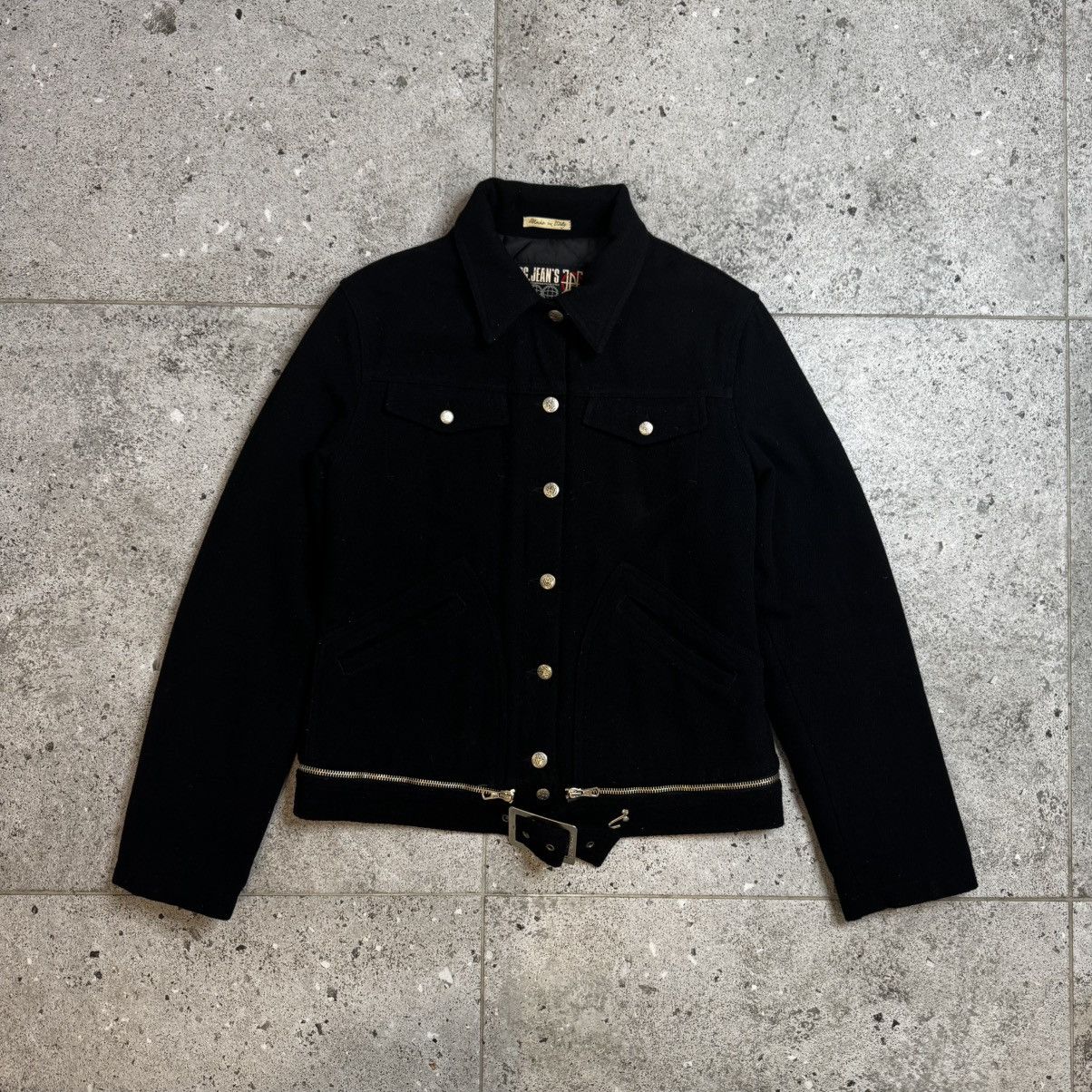 Jean Paul Gaultier JPG Vintage Zipped Belt Wool Jacket Y2K