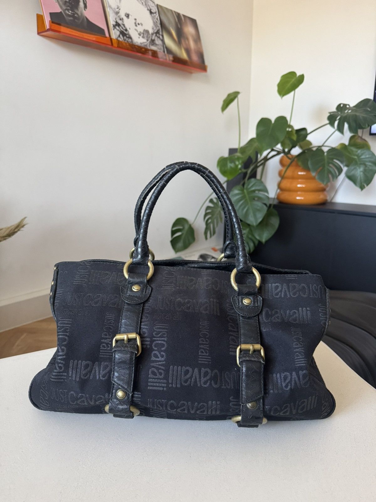 Just Cavalli Just Cavalli Vintage Y2K Hand Bag Avant Garde Monogram Rare Size ONE SIZE - 1 Thumbnail