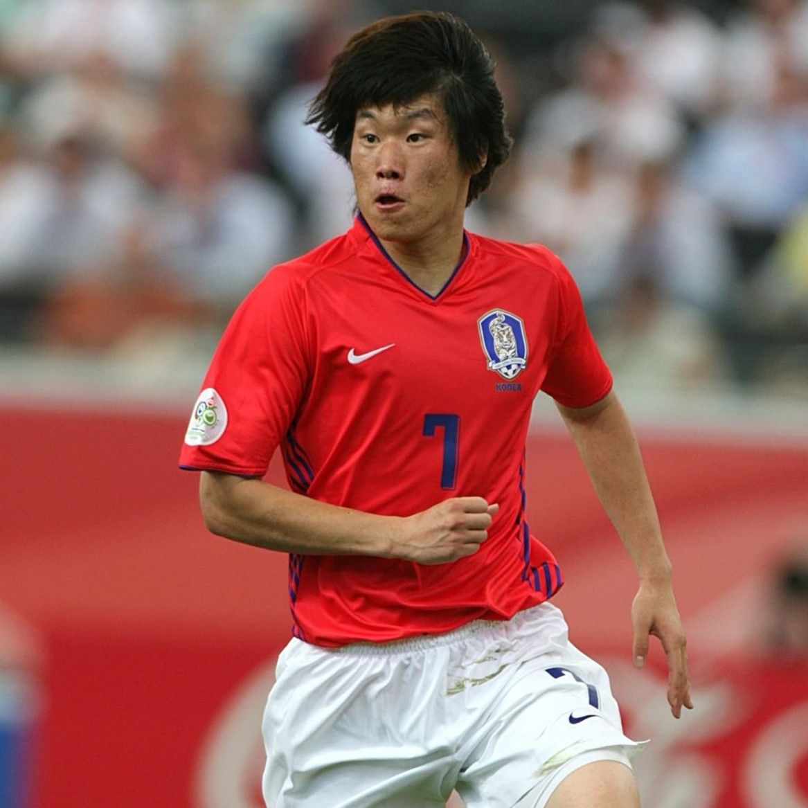Nike South Korea World Cup 2006 Home Player Issue Jersey JiSung 7 Size US L / EU 52-54 / 3 - 10 Thumbnail