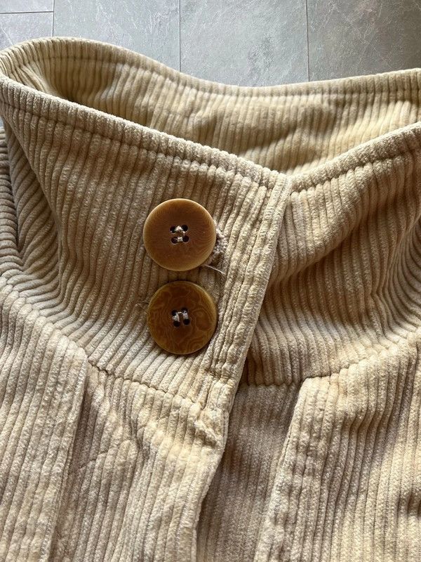 Burberry Thomas Burberry Plaid Lining Coat Corduroy Size M Beige Size US M / EU 48-50 / 2 - 16 Thumbnail
