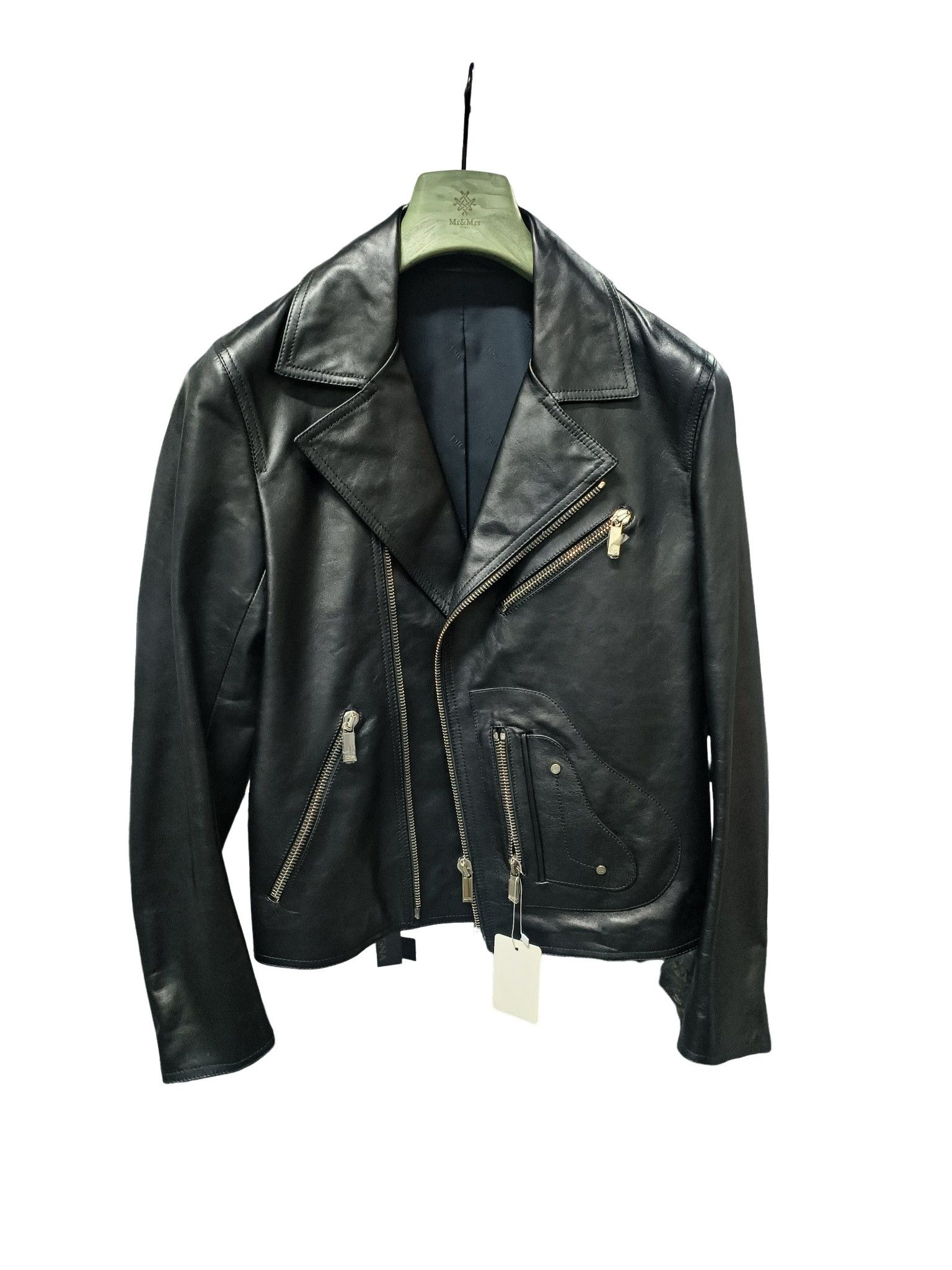 Dior × Hedi Slimane 06AW 'A2' 4 pockets leather jacket sz 44 | Grailed