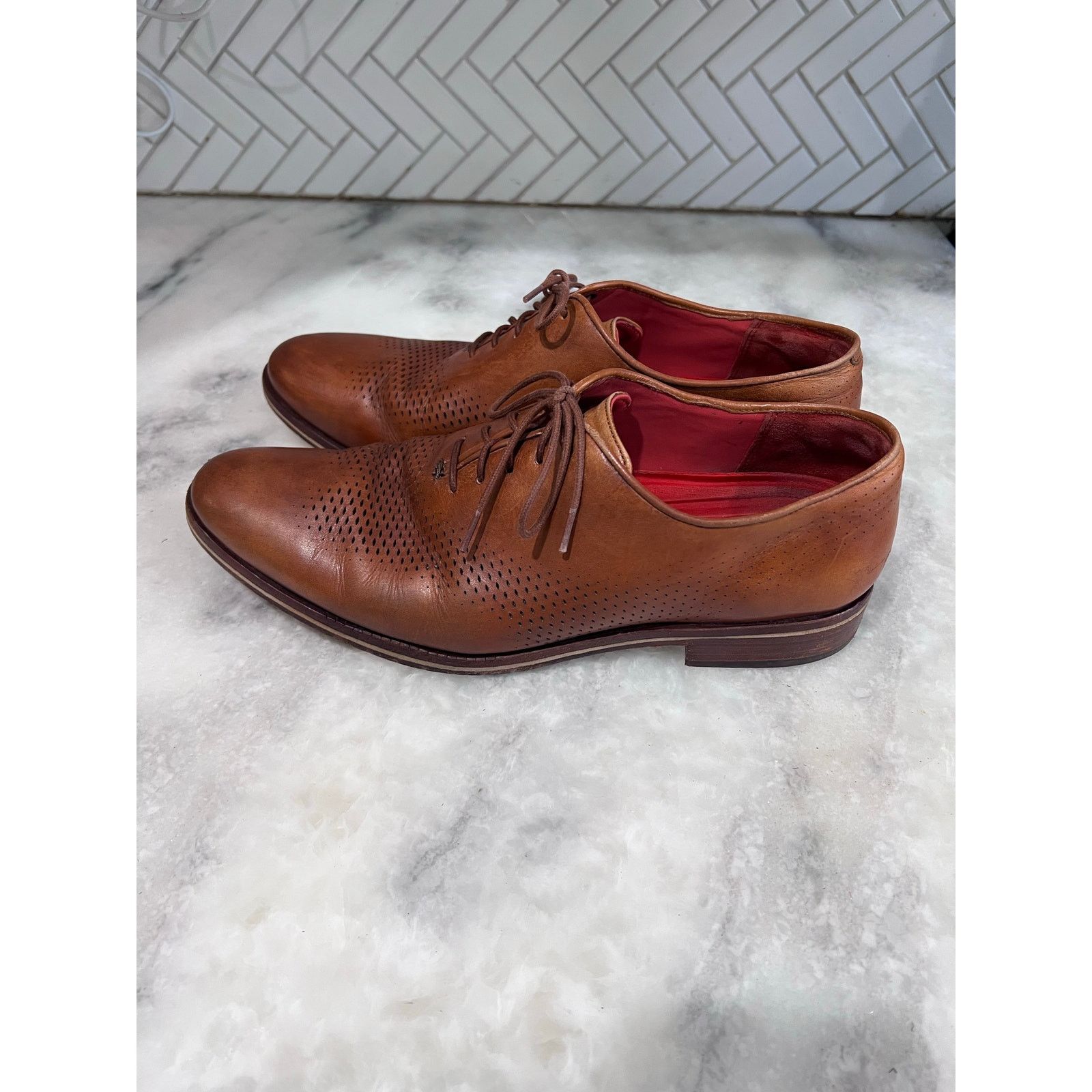 Cole Haan Cole Haan Washington Grand Laser Wingtip Oxford Shoes Sz 9 Size US 9 / EU 42 - 1 Thumbnail