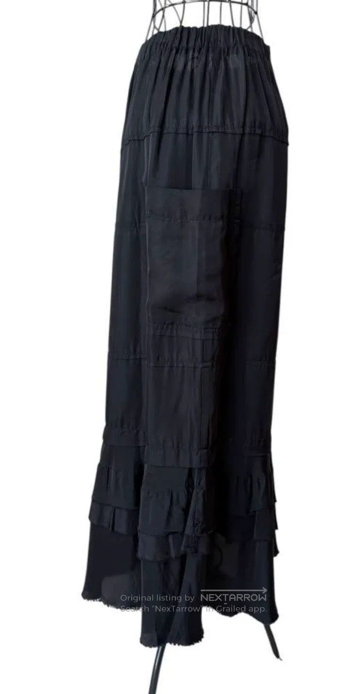 Comme des Garcons Comme Des Garcons size M Black lace hem half skirt Size 23" - 3 Thumbnail