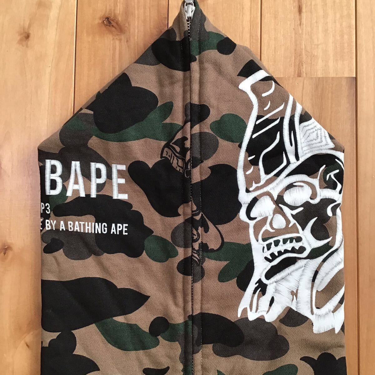 Bape URSUS BAPE full zip hoodie olive BAPE camo a bathing ape Size US XXL / EU 58 / 5 - 3 Thumbnail