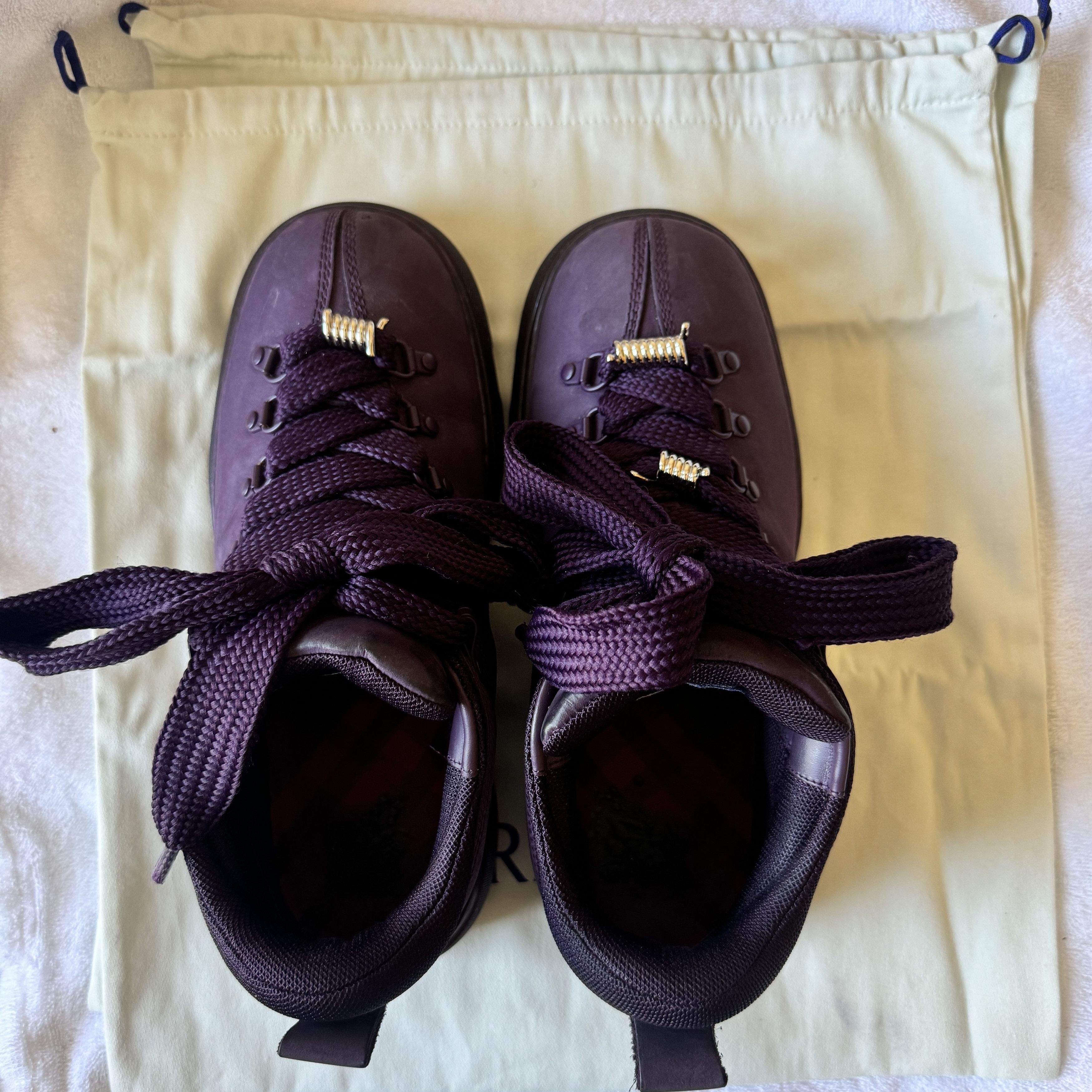 Burberry Burberry Nubuck Trek hiking Boots Purple Size US 8.5 / EU 41-42 - 12 Thumbnail