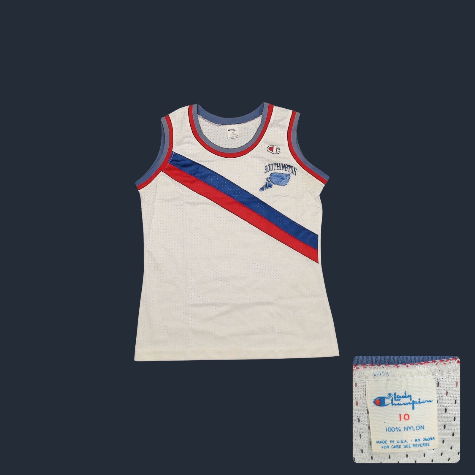 Champion Vintage Champion 80s Southington Track Jersey Winged Foot Size M / US 6-8 / IT 42-44 - 1 Thumbnail