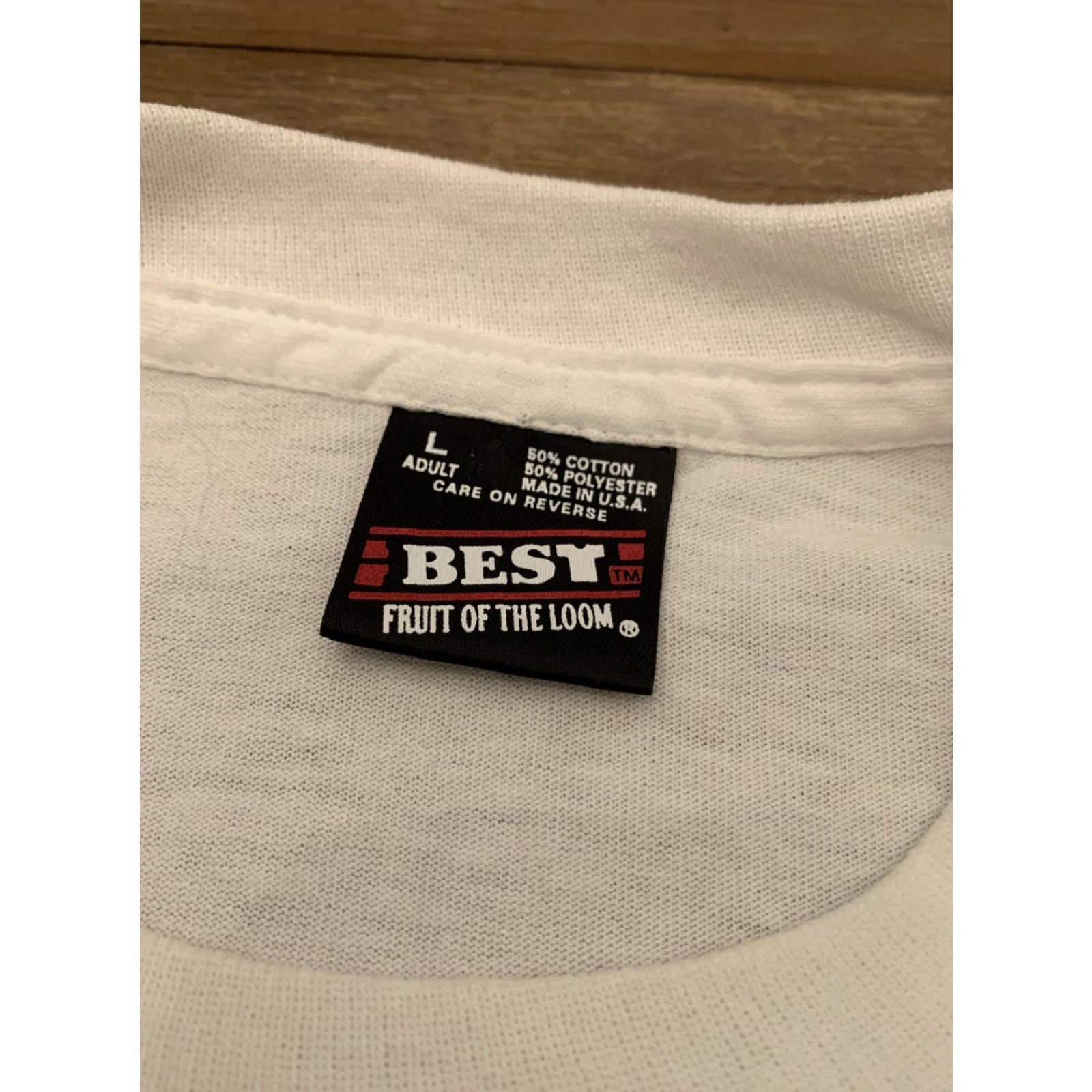 Vintage VINTAGE Proud to be an American American Legion Sonestown PA T Shirt Adult Large White 1991 Mens Size US L / EU 52-54 / 3 - 4 Thumbnail