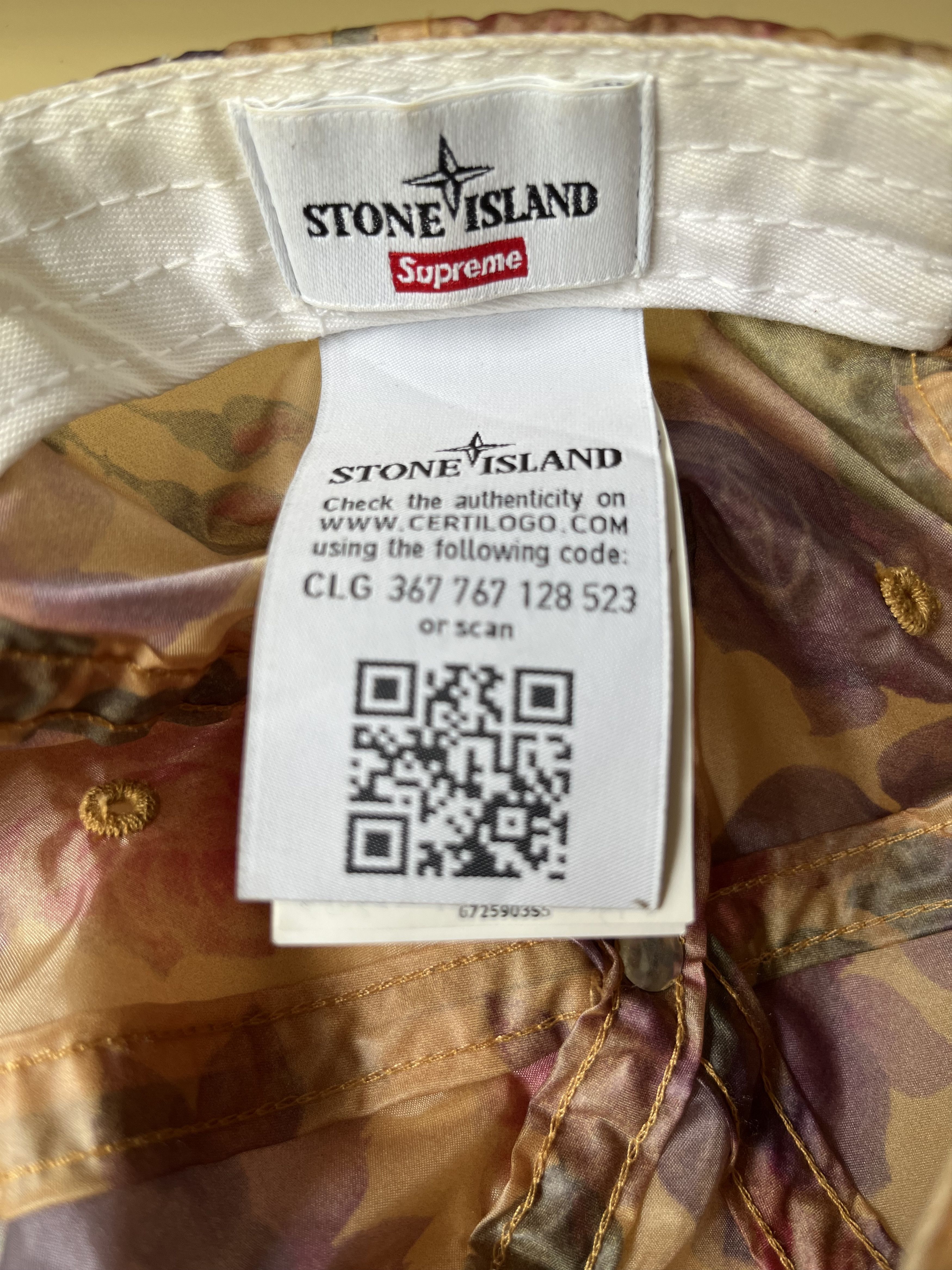 Stone Island × Supreme Supreme x Stone Island Lany 6 Panel Cap Floral Size ONE SIZE - 4 Thumbnail