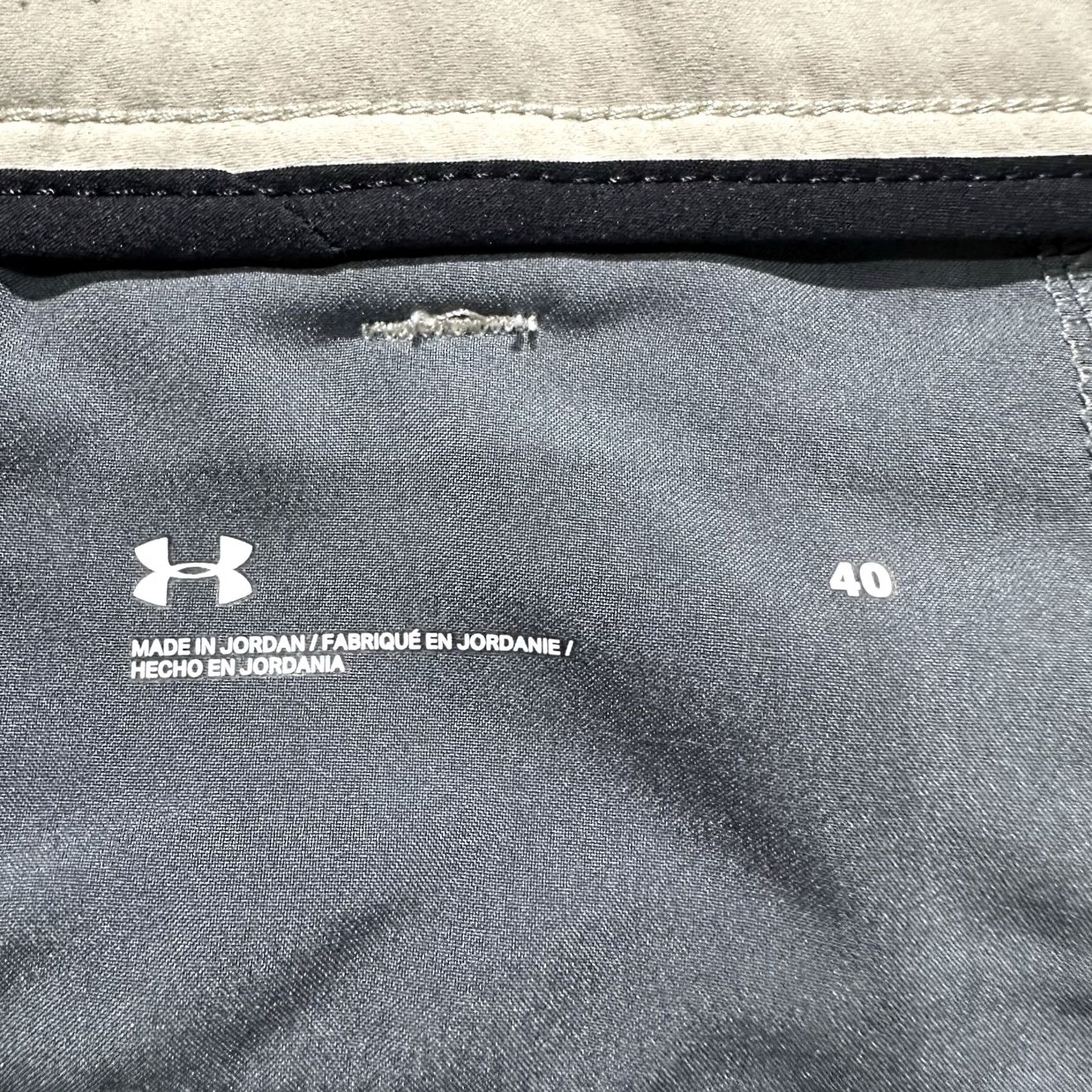 Under Armour Under Armour Shorts Mens 40 Beige Golf Stretch Athletic Performance Outdoor Gray Size US 40 / EU 56 - 3 Thumbnail