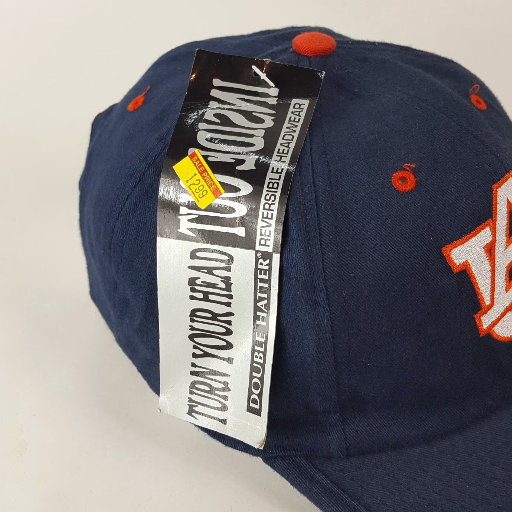 Vintage VINTAGE Auburn Tigers Adjustable Reversible Baseball Cap Hat - Blue - College Sports - 90s - Mens Size ONE SIZE - 5 Thumbnail