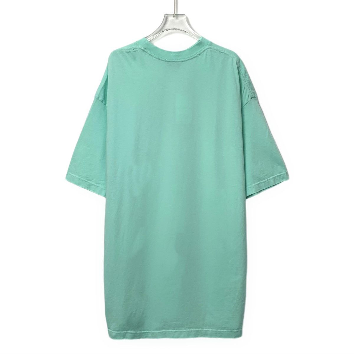 Balenciaga Balenciaga Lake Green Logo Letter Short Sleeve T-shirt K26WX Size US L / EU 52-54 / 3 - 2 Thumbnail
