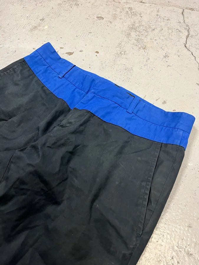 Gucci 2000s Gucci Blue & Black Nylon Chinos Pants by Tom Ford Size US 32 / EU 48 - 6 Thumbnail