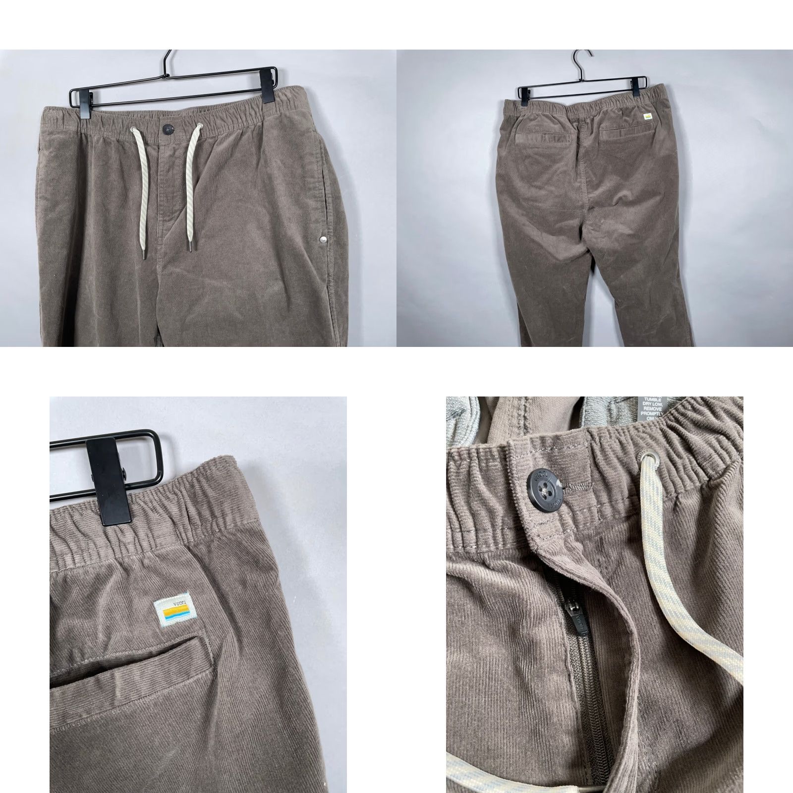 Vuori Vuori Pants Men's 2XL Corduroy Drawstring Zip Fly V440 Cocoa Brown Size US 39 - 9 Thumbnail