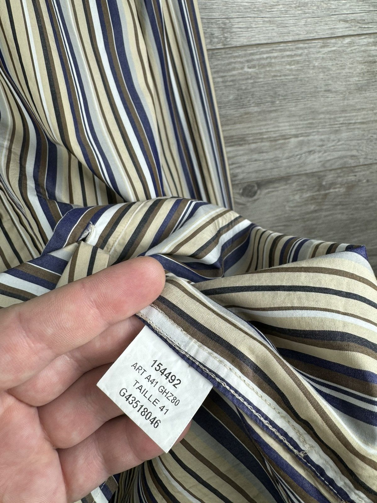 Designer × Givenchy × Vintage Givenchy Shirt Luxury In a beautiful stripe Size M Size US M / EU 48-50 / 2 - 19 Thumbnail