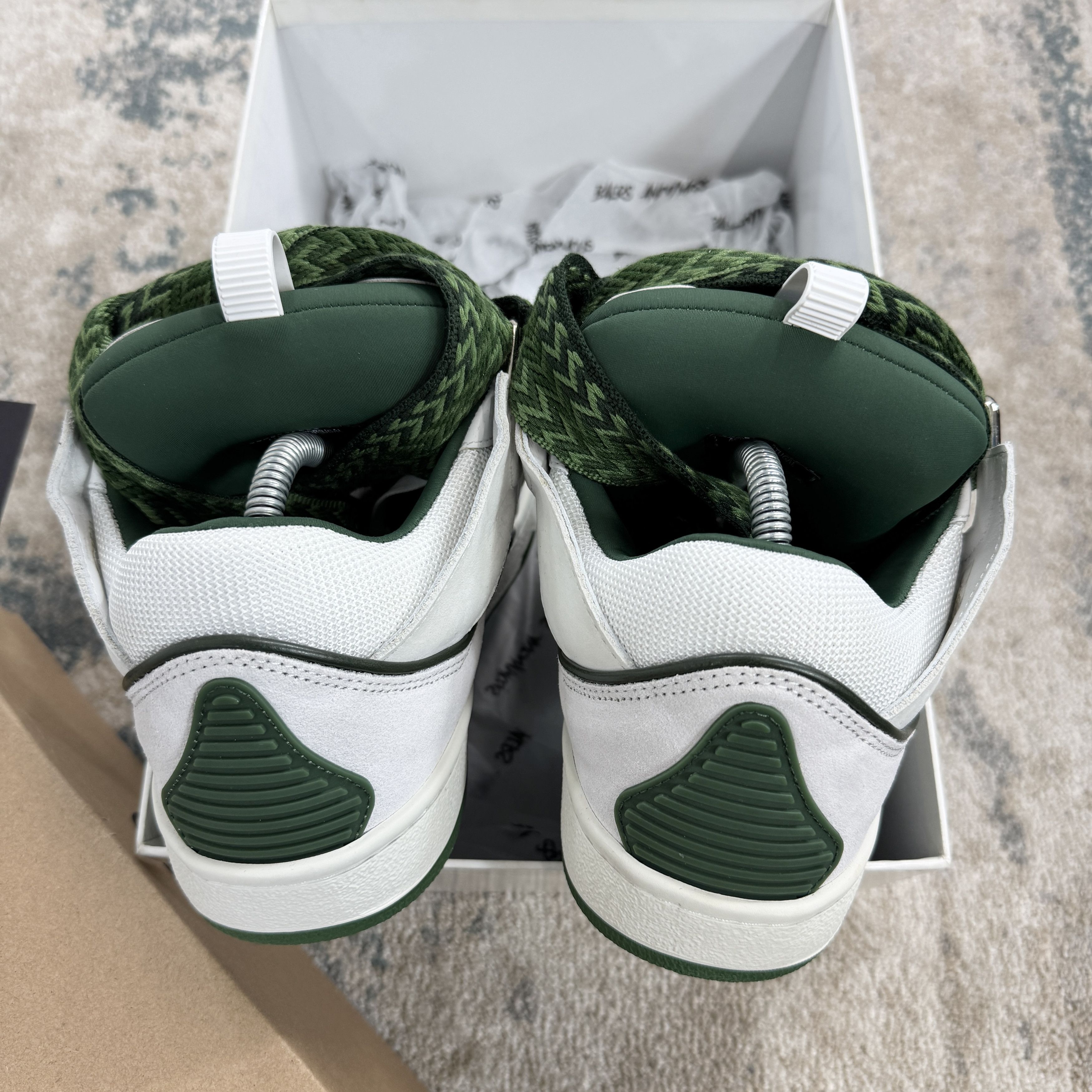 Lanvin Lanvin Curb Low Top Trainers In White & Green RRP £750 Size US 9 / EU 42 - 5 Thumbnail
