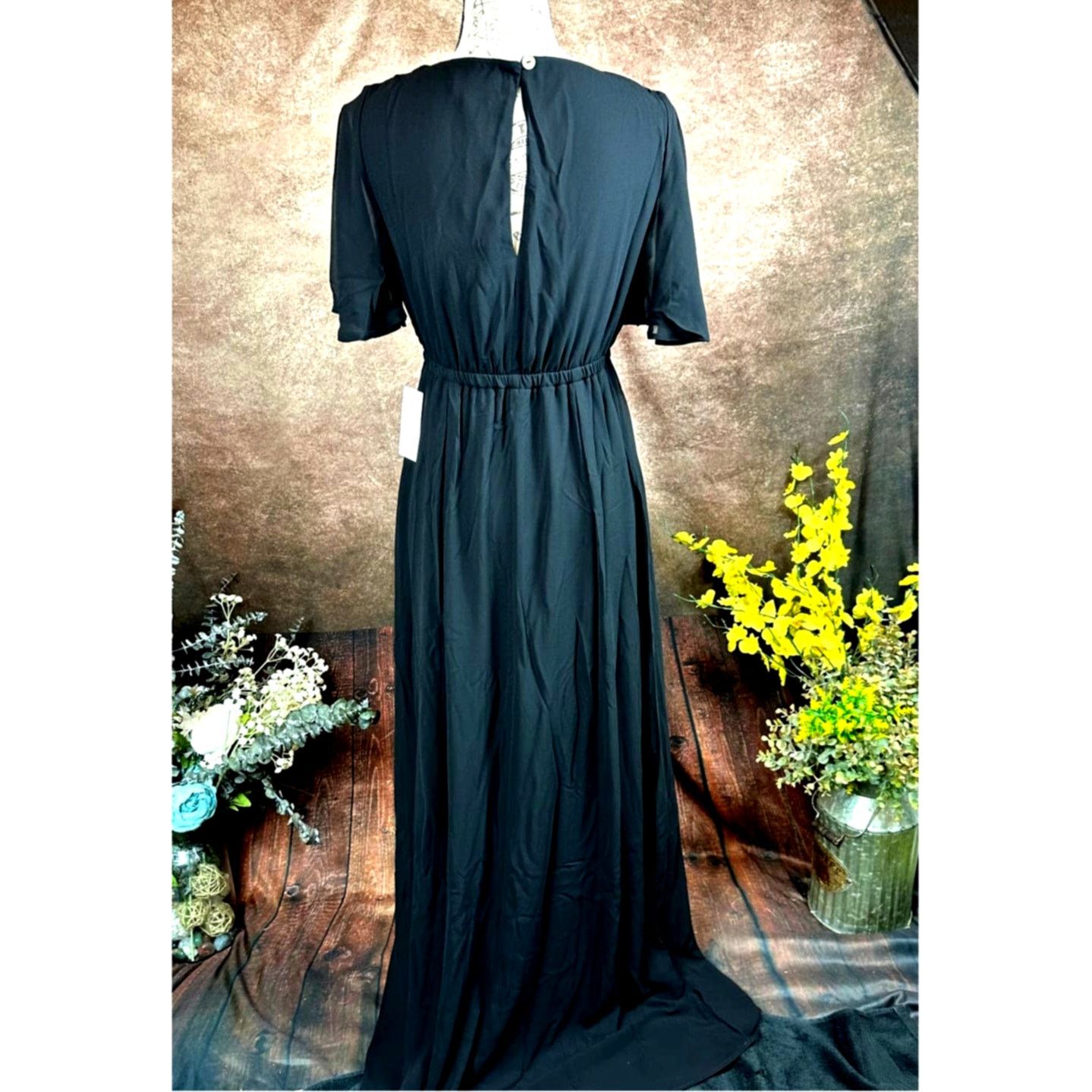 Show Me Your MuMu Show Me Your Mumu Emily Empire Maxi Dress Black Chiffon S Size S / US 4 / IT 40 - 10 Thumbnail