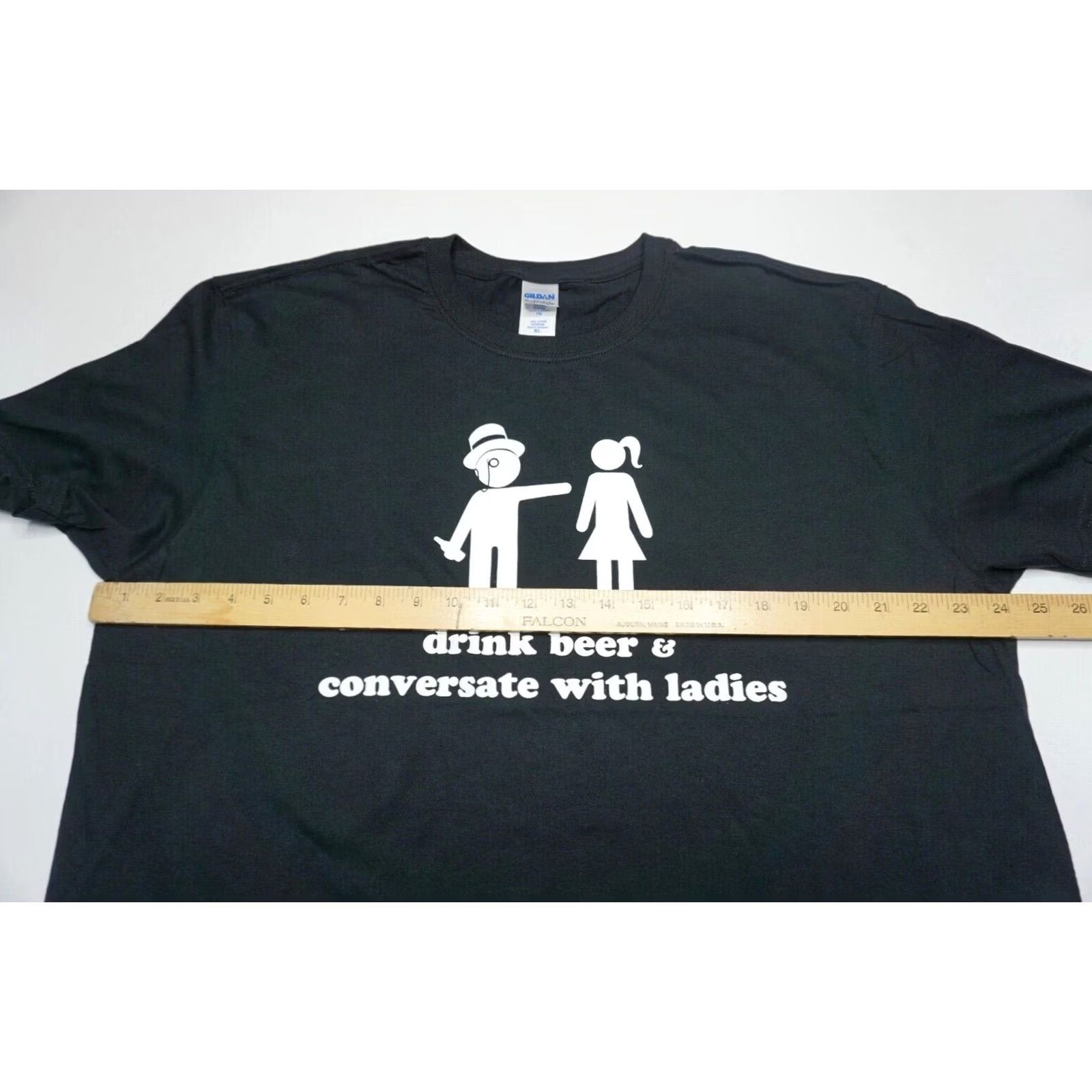 Gildan Gildan T-Shirt - Men XL - Black - 100% Cotton - Short Sleeve - Crew Neck - Beer Theme - NEW Size US XL / EU 56 / 4 - 6 Thumbnail