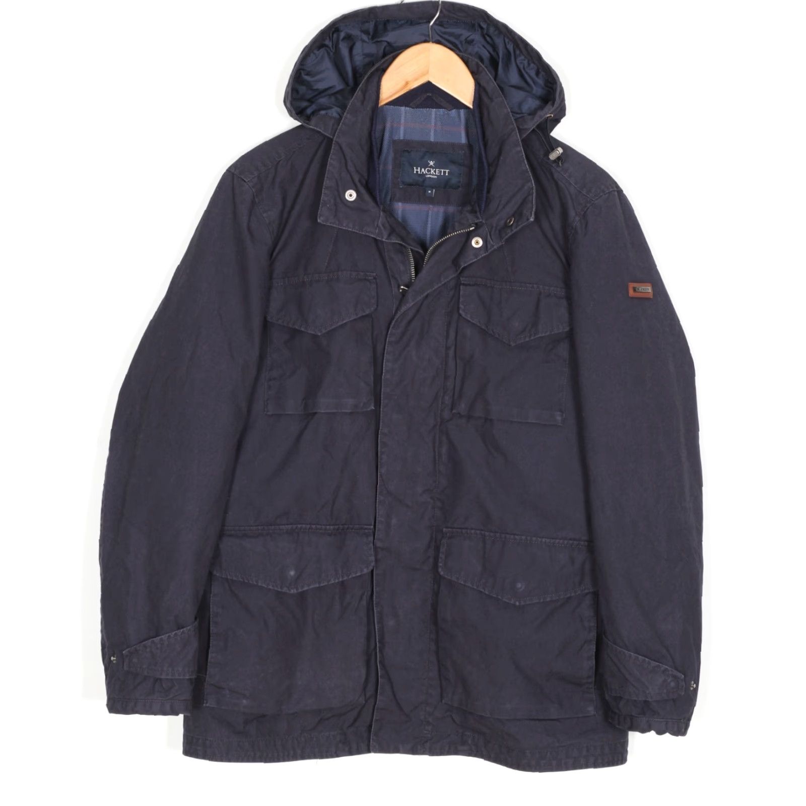Hackett HACKETT London BEESWAX Hooded Parka Jacket Men M MJ6488 Size US M / EU 48-50 / 2 - 2 Thumbnail