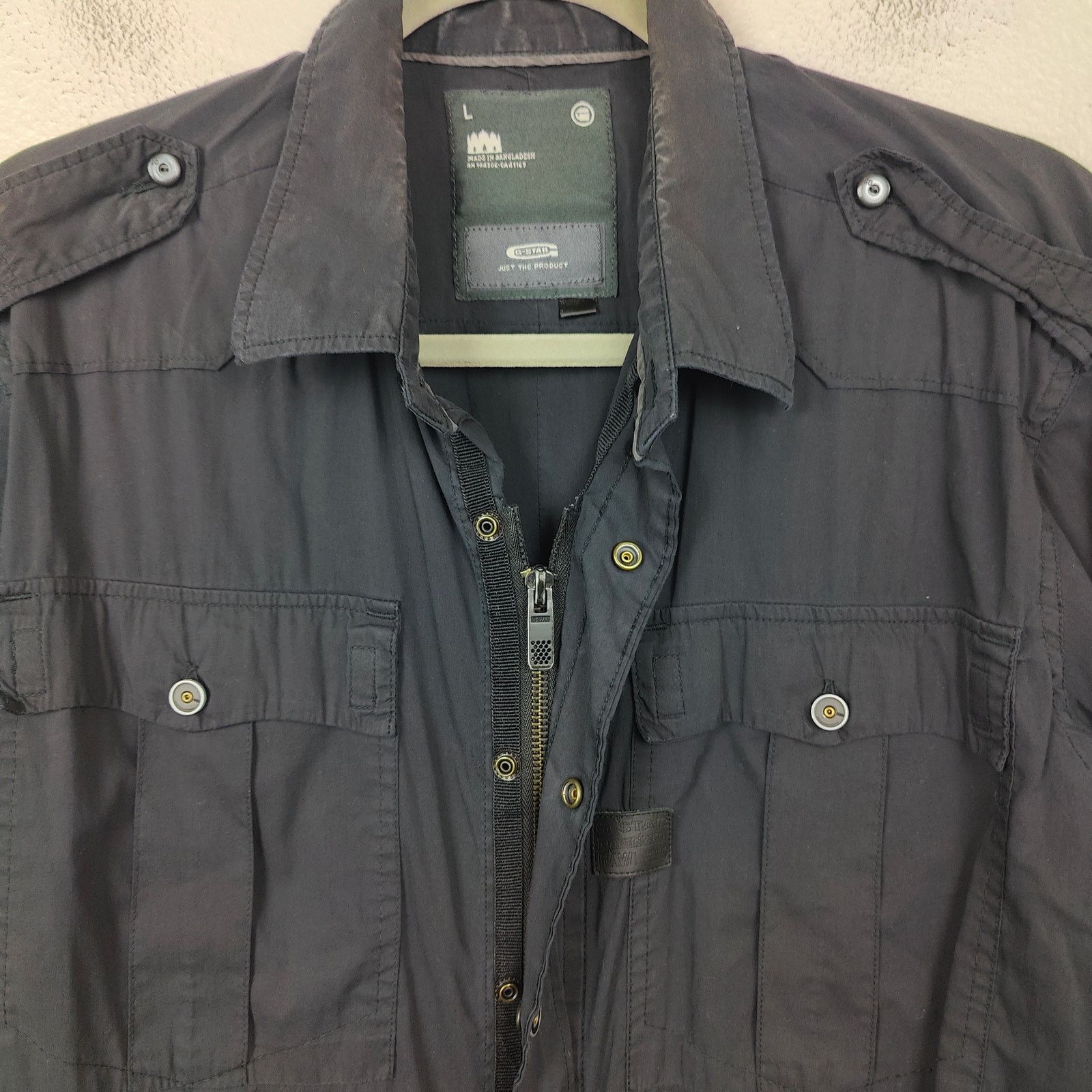 G-Star G-Star Raw Gould Comfort Shirt Mens Large Navy Blue Size US L / EU 52-54 / 3 - 6 Thumbnail