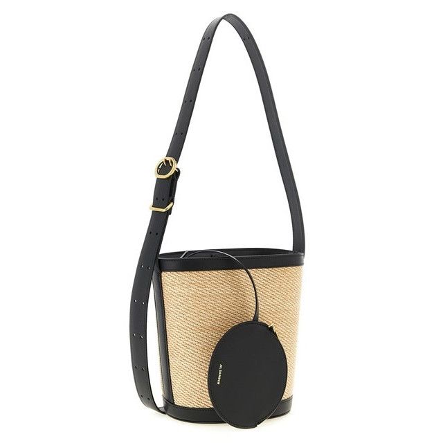 Jil Sander JIL SANDER Cannolo Bucket Natural/Black Bag New And Authenti Size ONE SIZE - 3 Thumbnail