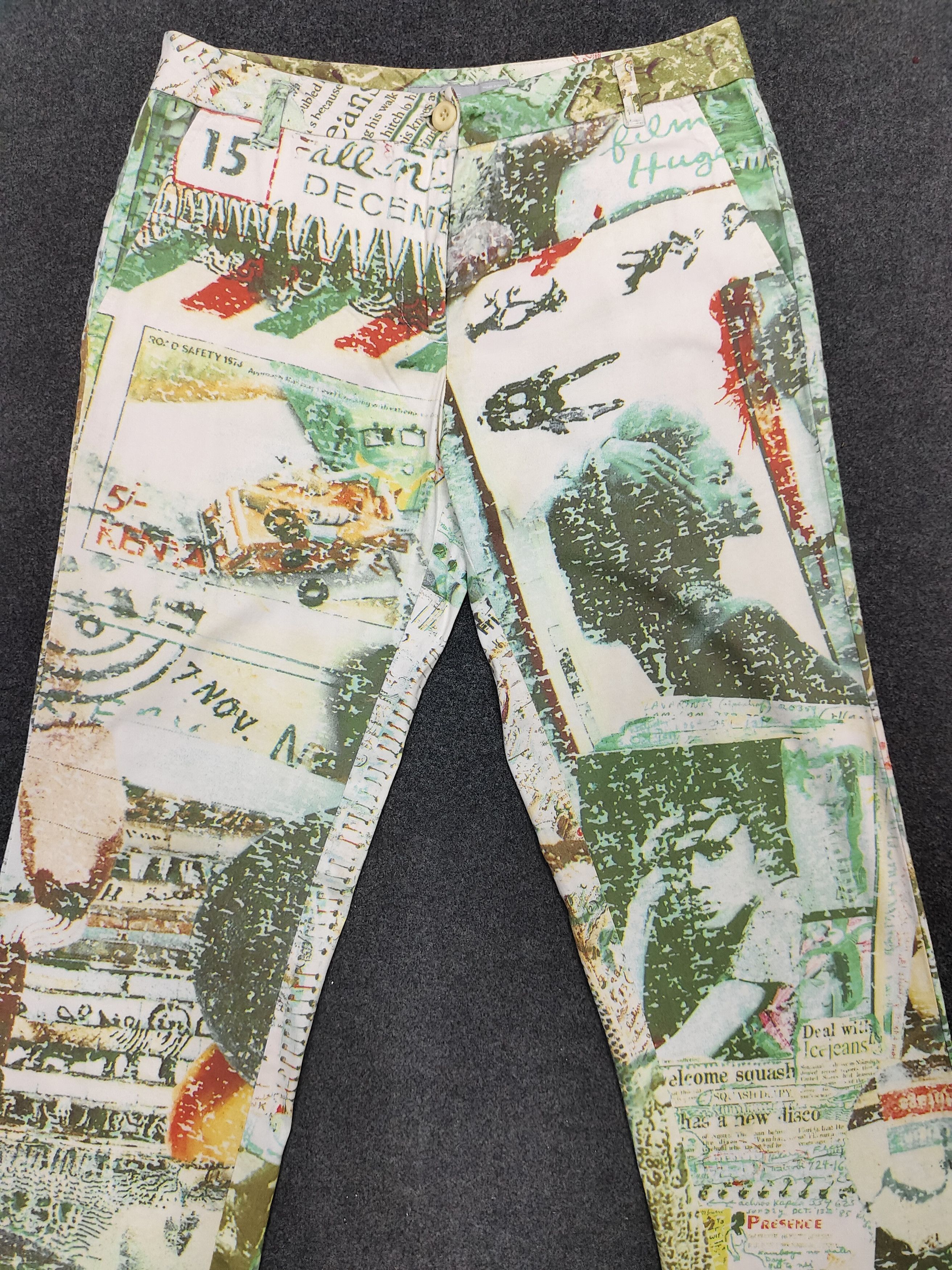 Iceberg 00s ICEBERG- Absract Graphic Italian Y2K Archive Pants Size 30" / US 8 / IT 44 - 2 Thumbnail