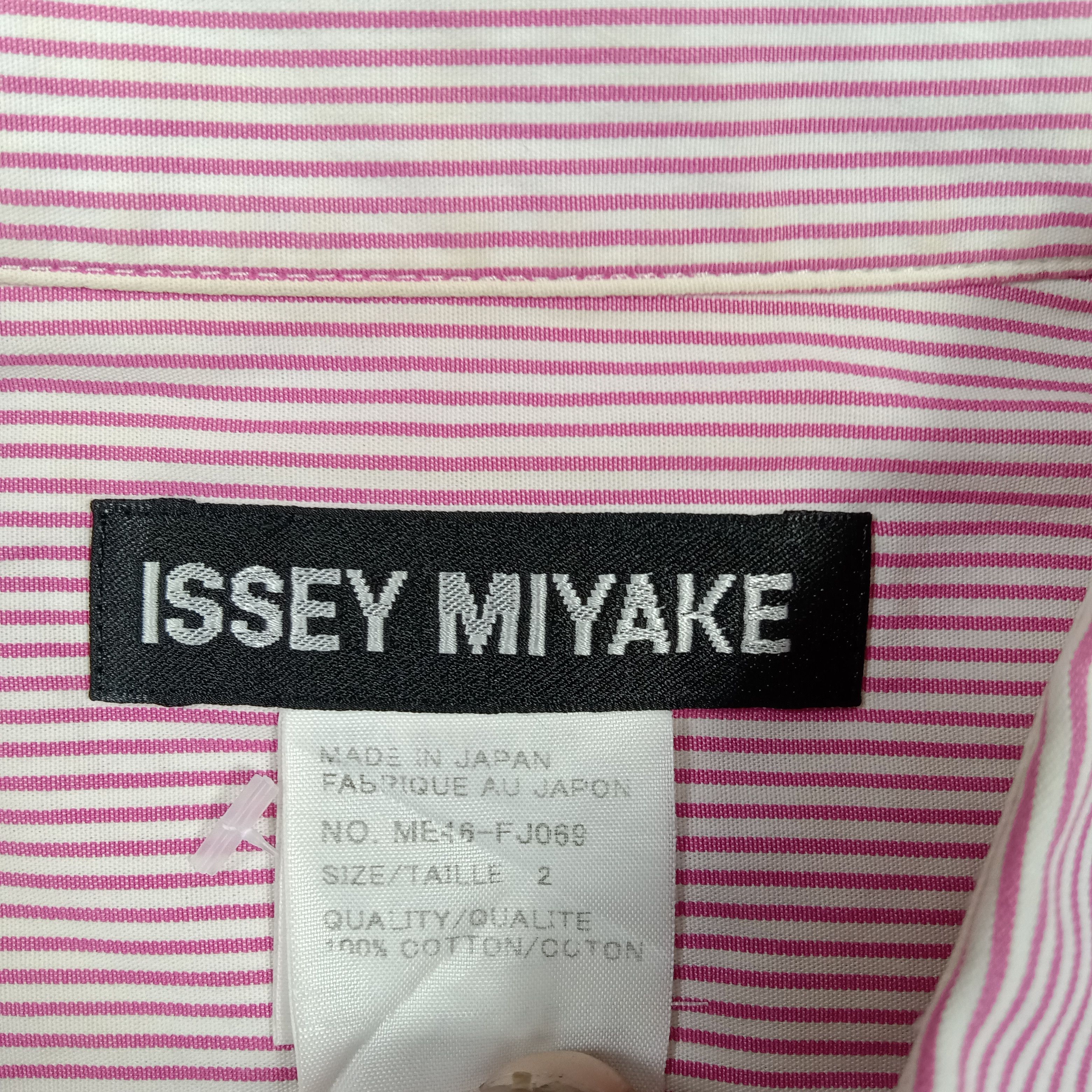Issey Miyake Issey Miyake Japanese Designer Striped Shirt C294N73 Size US M / EU 48-50 / 2 - 3 Thumbnail