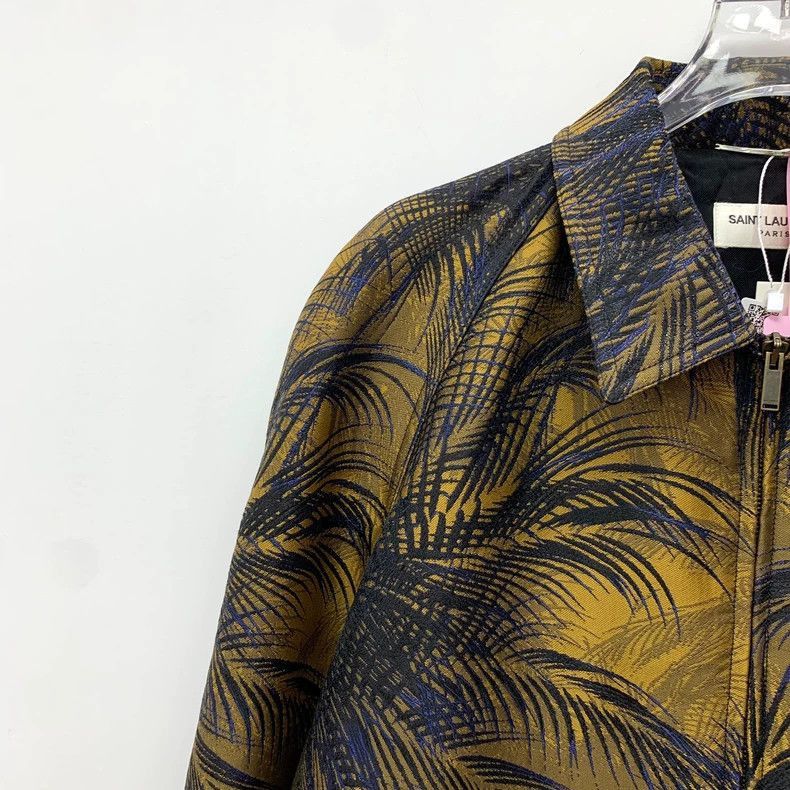 Saint Laurent Paris Saint Laurent Embroidered Zip-Up Jacket-2507 Size US L / EU 52-54 / 3 - 1 Thumbnail