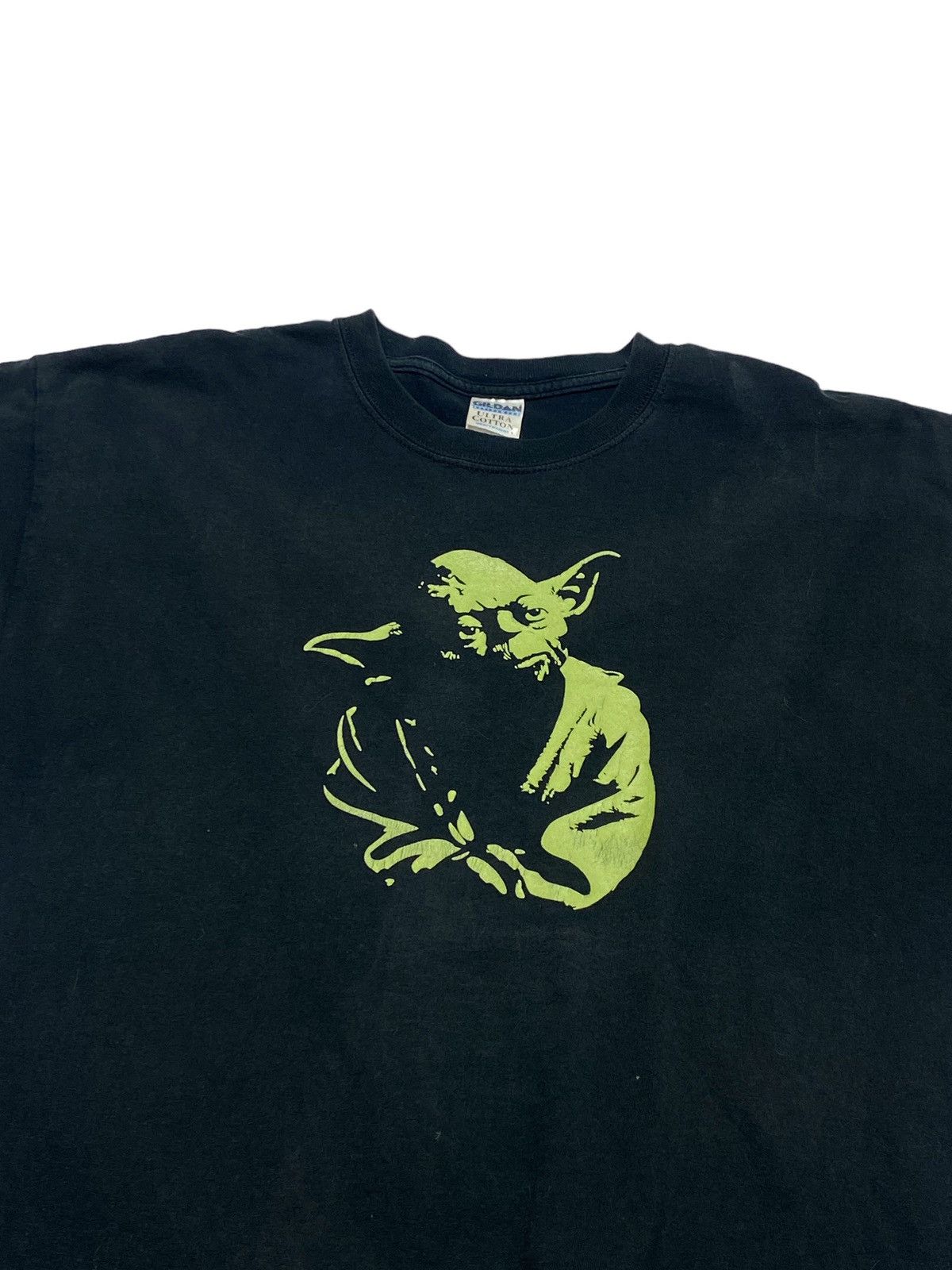 Star Wars 00s Vintage MASTER YODA Black Tee Shirt Size US XL / EU 56 / 4 - 2 Thumbnail