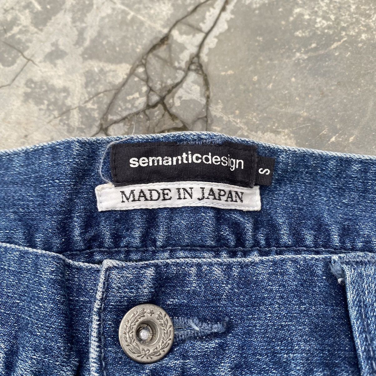 Issey Miyake SEMANTIC DESIGN Stacked Mark Stretchable Jeans Size US 30 / EU 46 - 6 Thumbnail