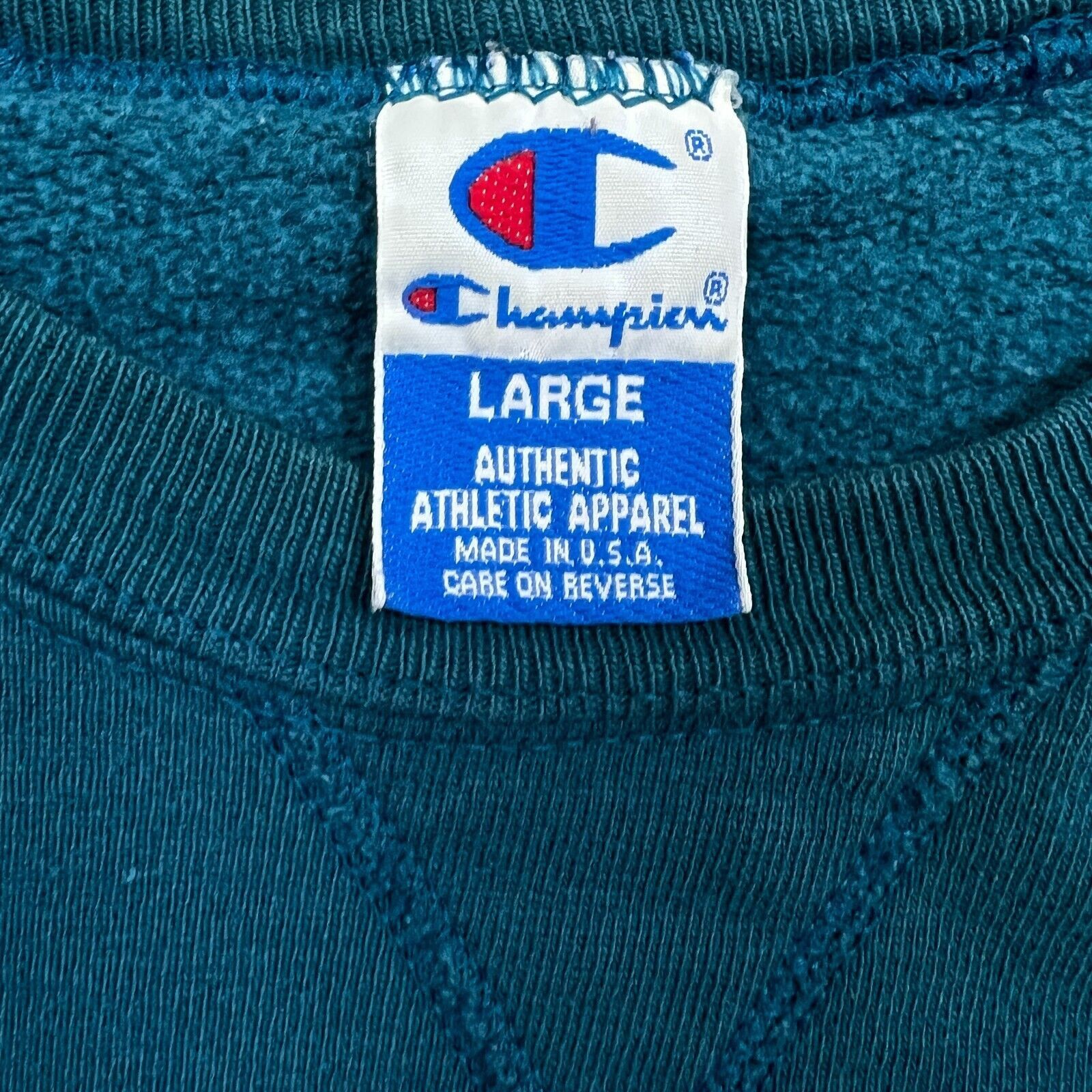 Champion × Vintage Vintage Champion Sweatshirt Large USA Pullover 90s Crewneck Size US L / EU 52-54 / 3 - 5 Thumbnail