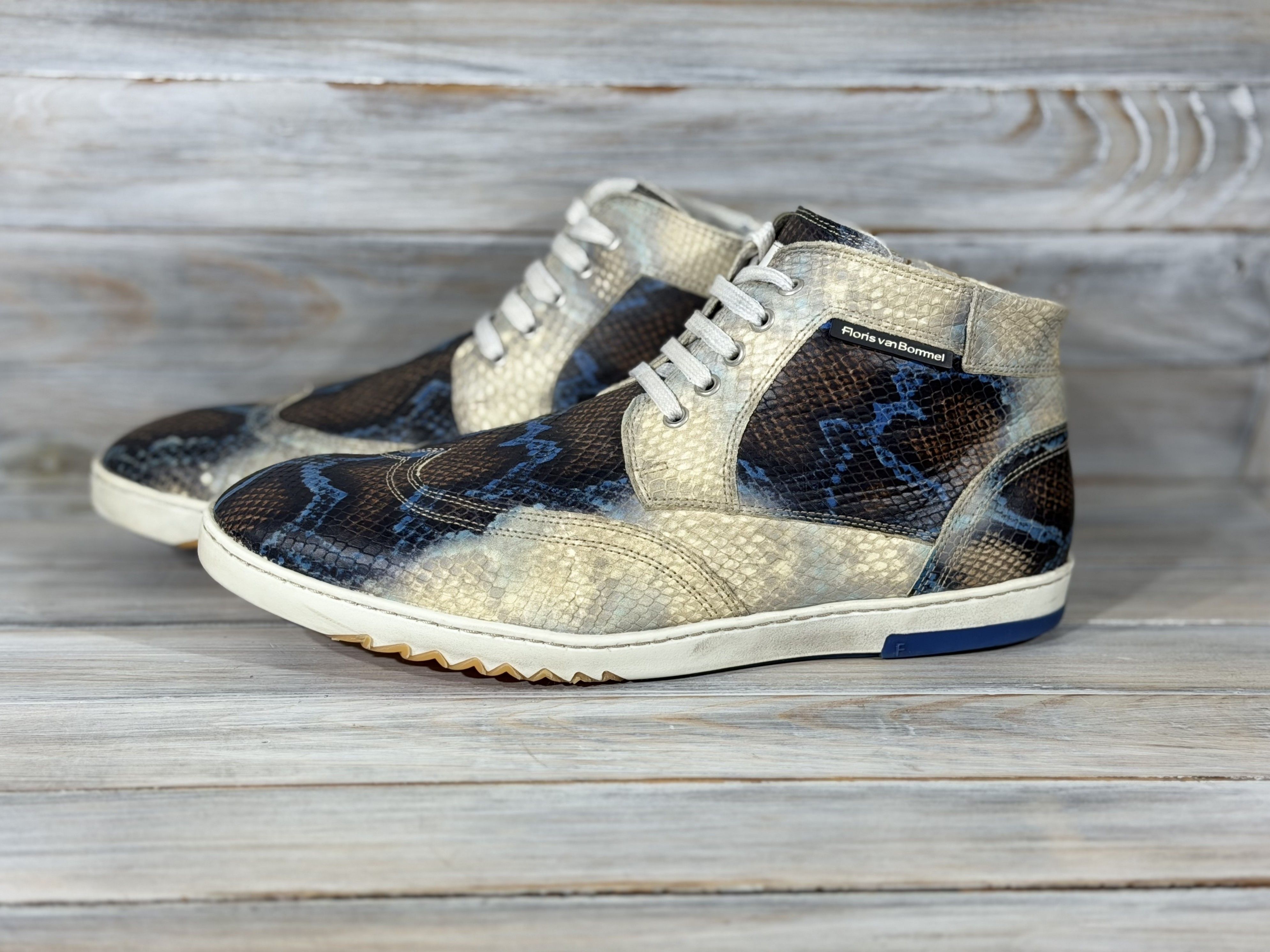Floris van Bommel FLORIS VAN BOMMEL Limited Awesomeness Leather High Trainers Size US 9.5 / EU 42-43 - 19 Thumbnail